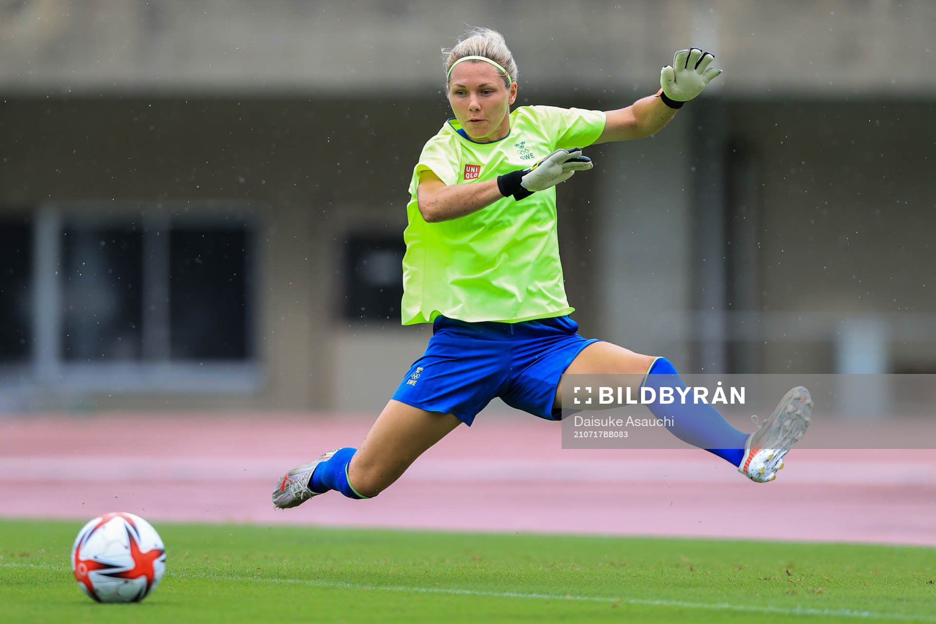 Goalkeeper Jennifer Falk of the Swedish national women’s