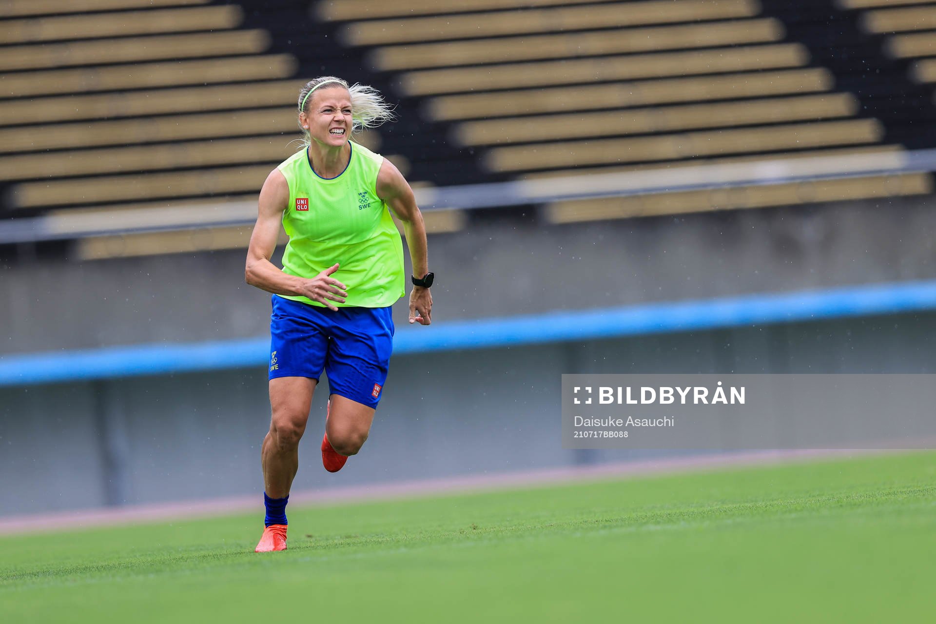Hanna Glas of the Swedish national women’s football team