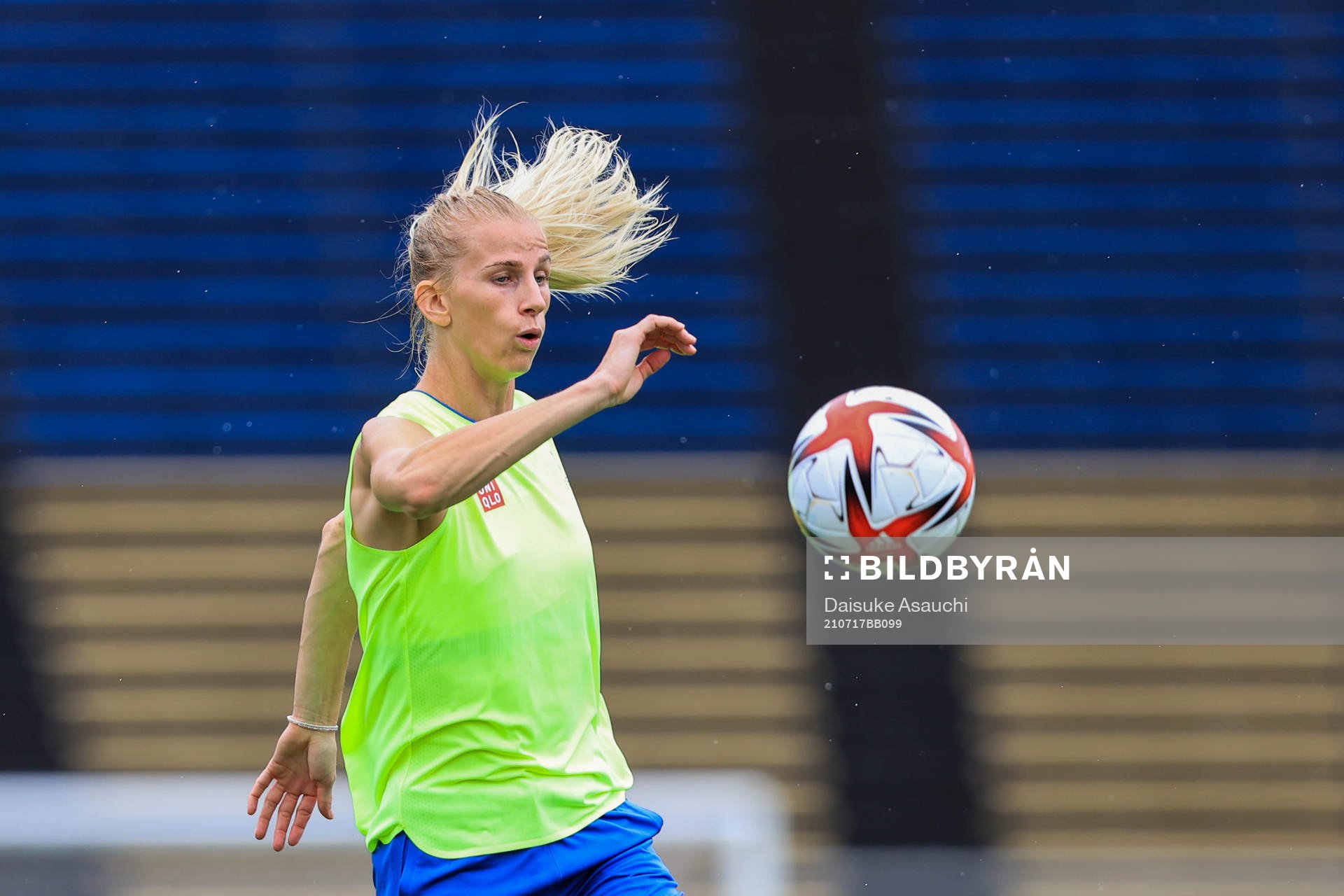 Sofia Jakobsson of the Swedish national women’s football