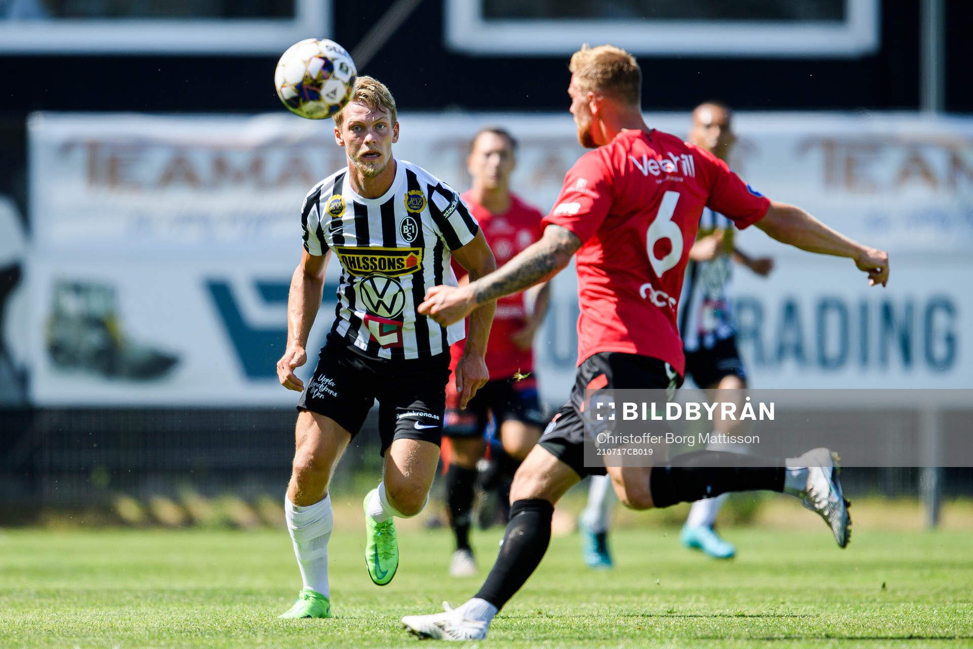 Landskronas Robin Hofsö och Trelleborgs Jesper Modig
