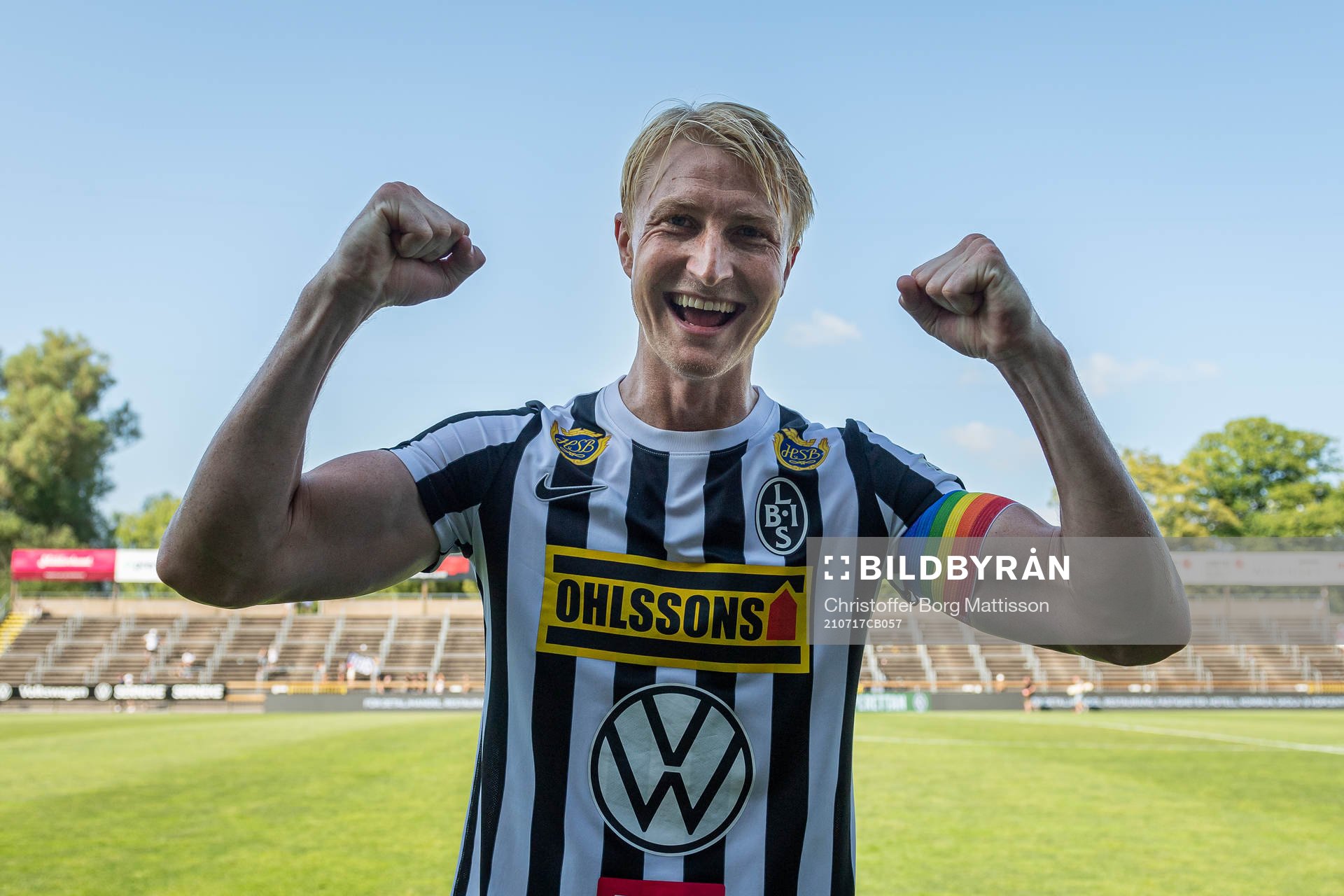 Landskronas Viktor Wihlstrand jublar