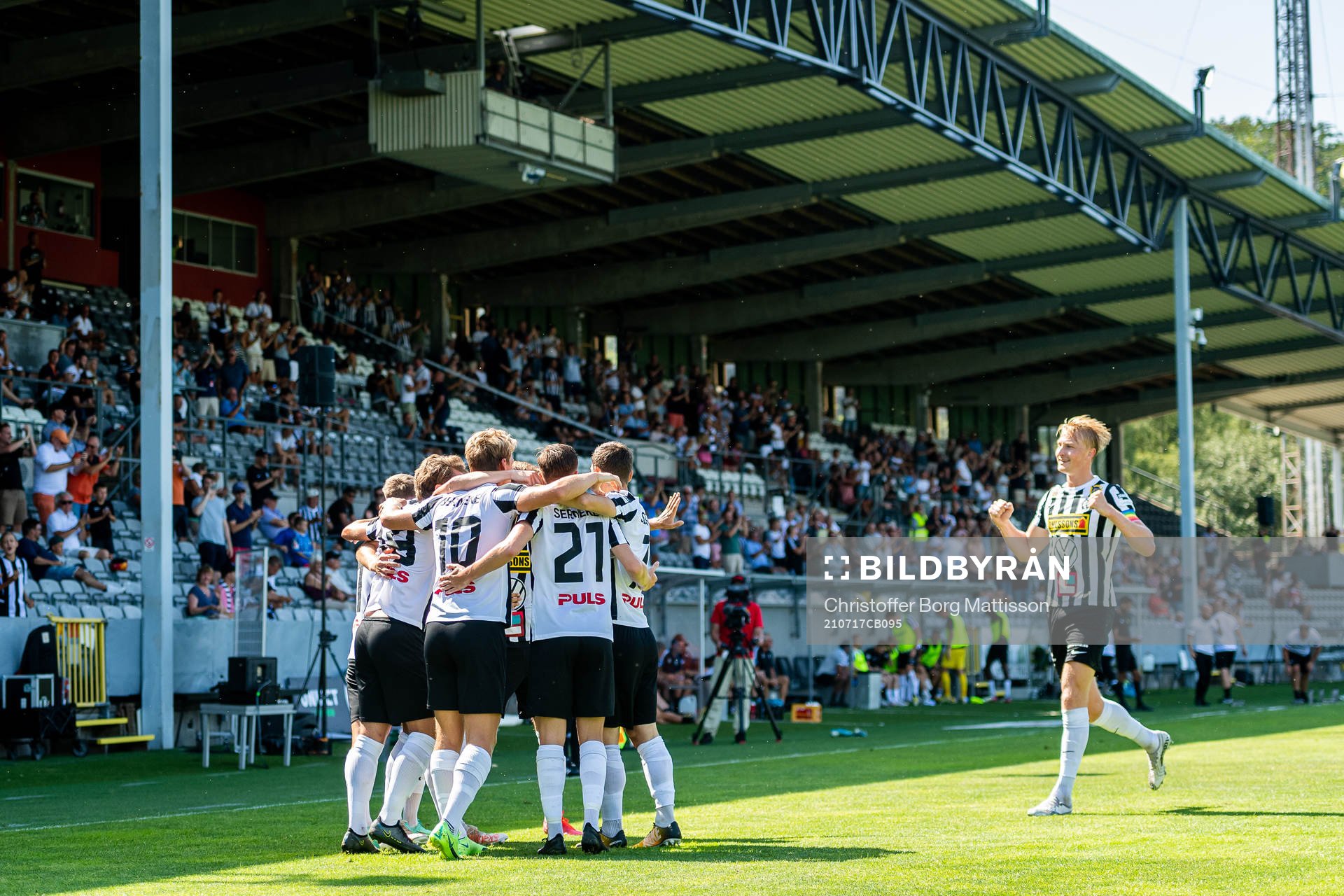 Landskronas spelare jublar