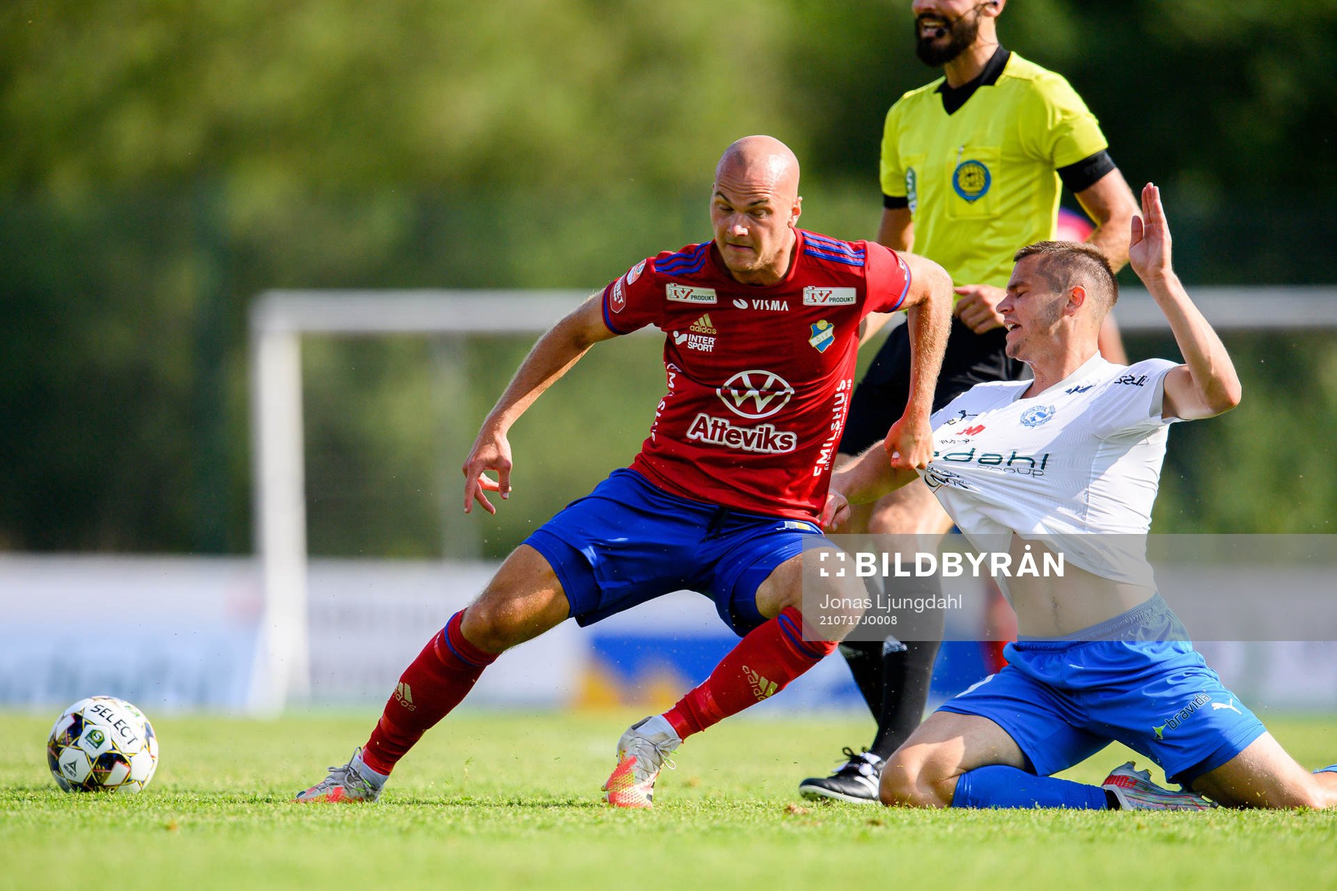 Östers Jonathan Drott   och Värnamos Oscar Johansson