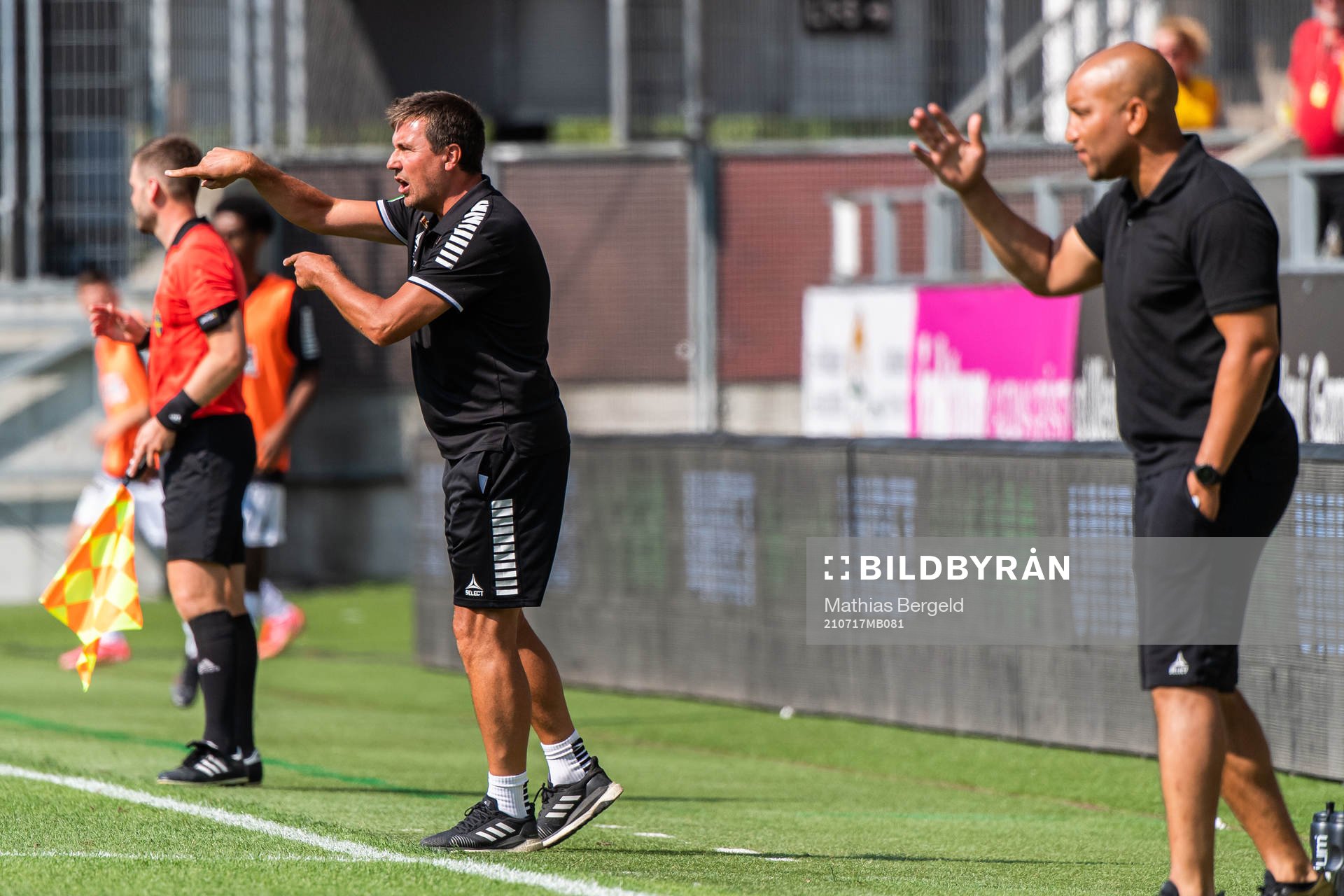 GAIS tränare Stefan Jacobsson och Brages tränare Klebér