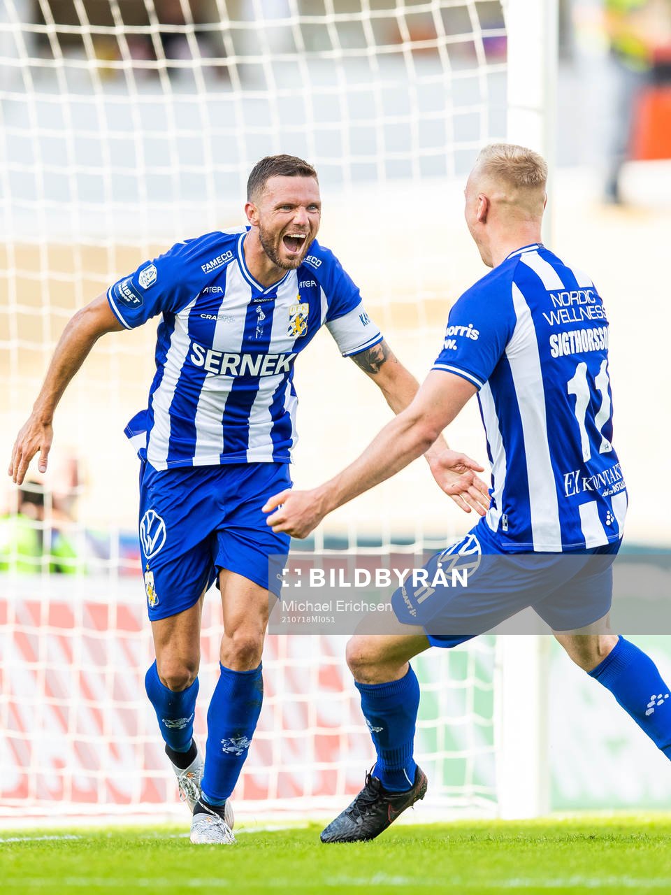 IFK Göteborgs Marcus Berg jublar mot Kolbeinn Sigthorsson