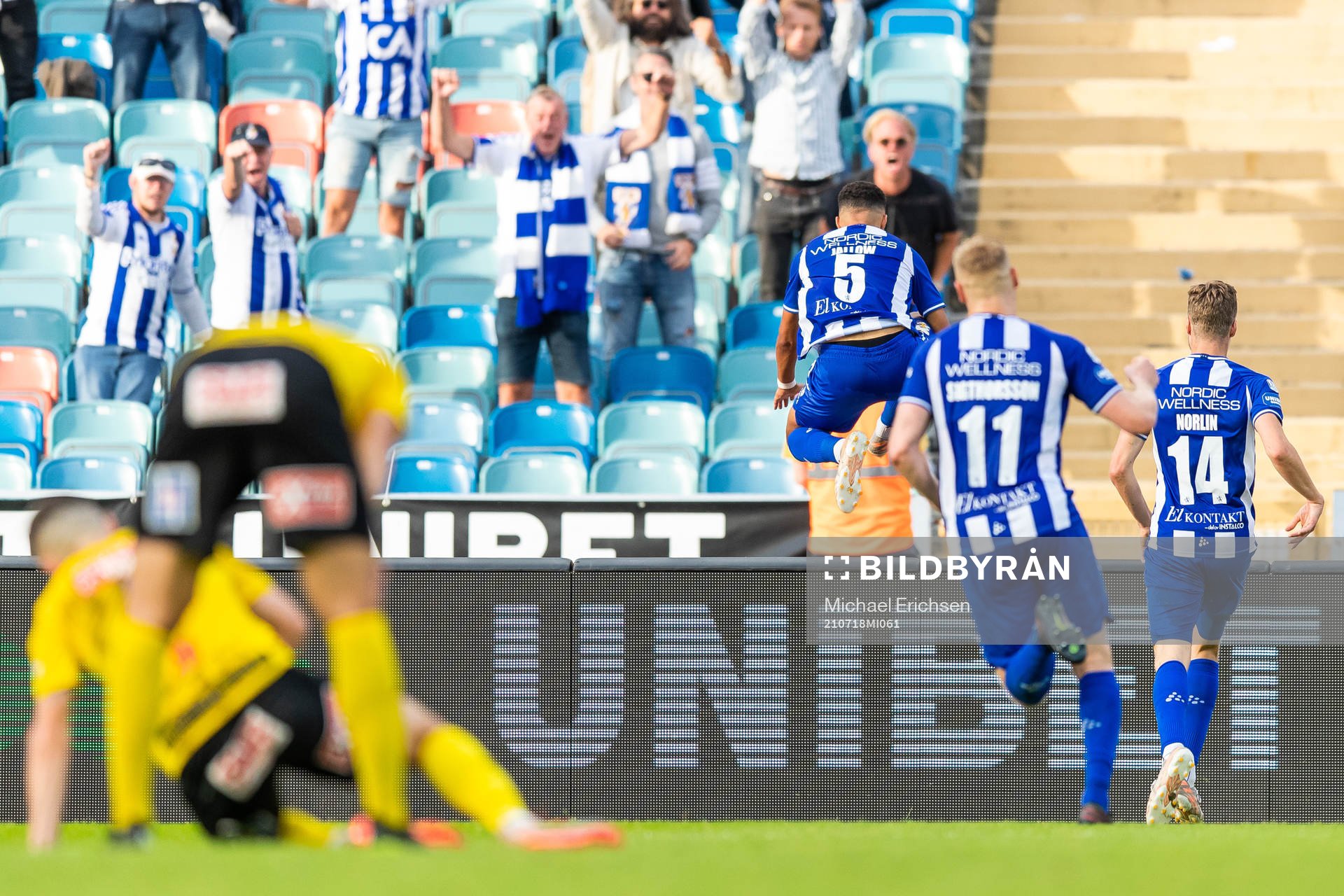 IFK Göteborgs Alexander Jallow jublar