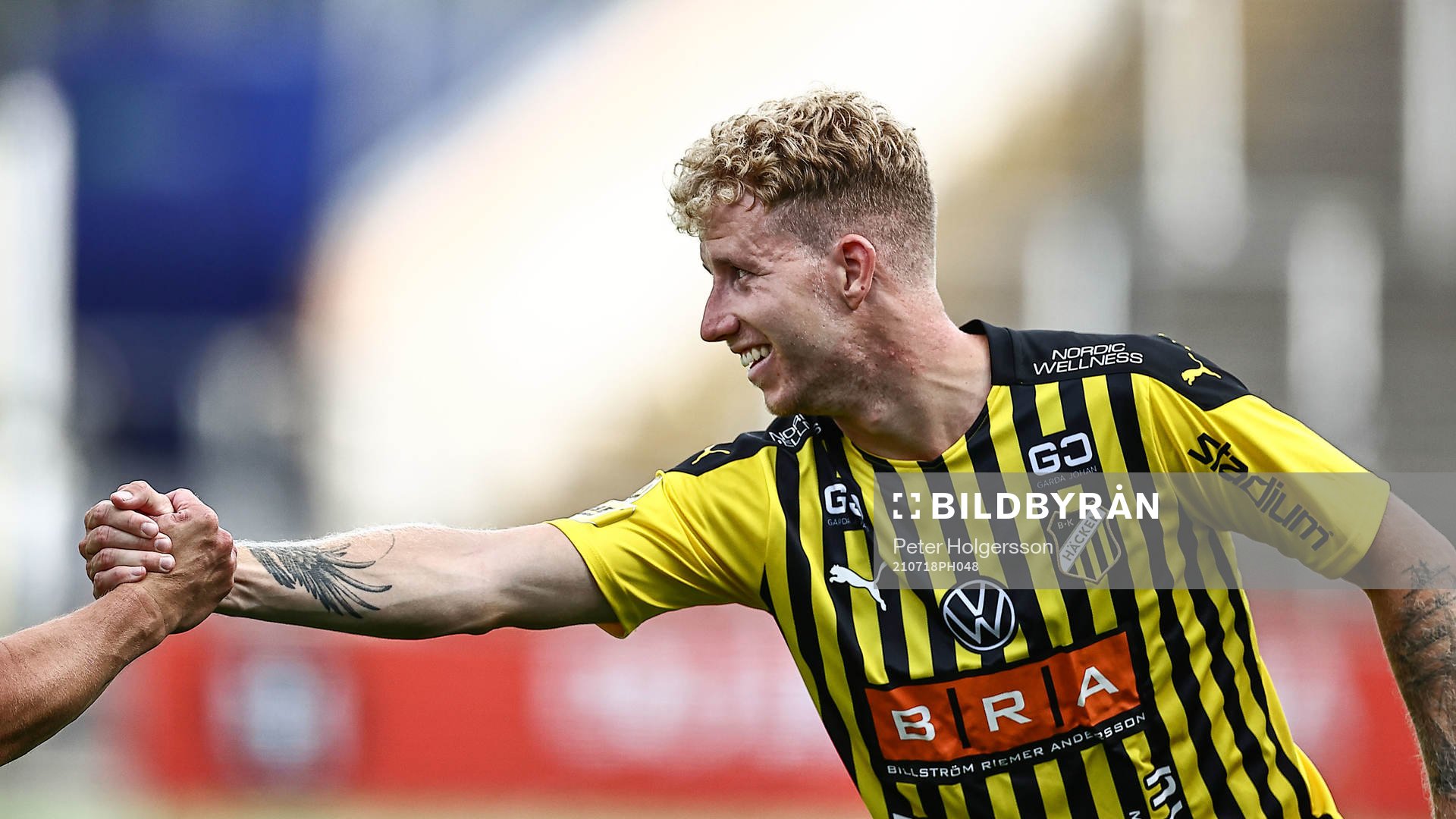 Häckens Samuel Gustafson jublar