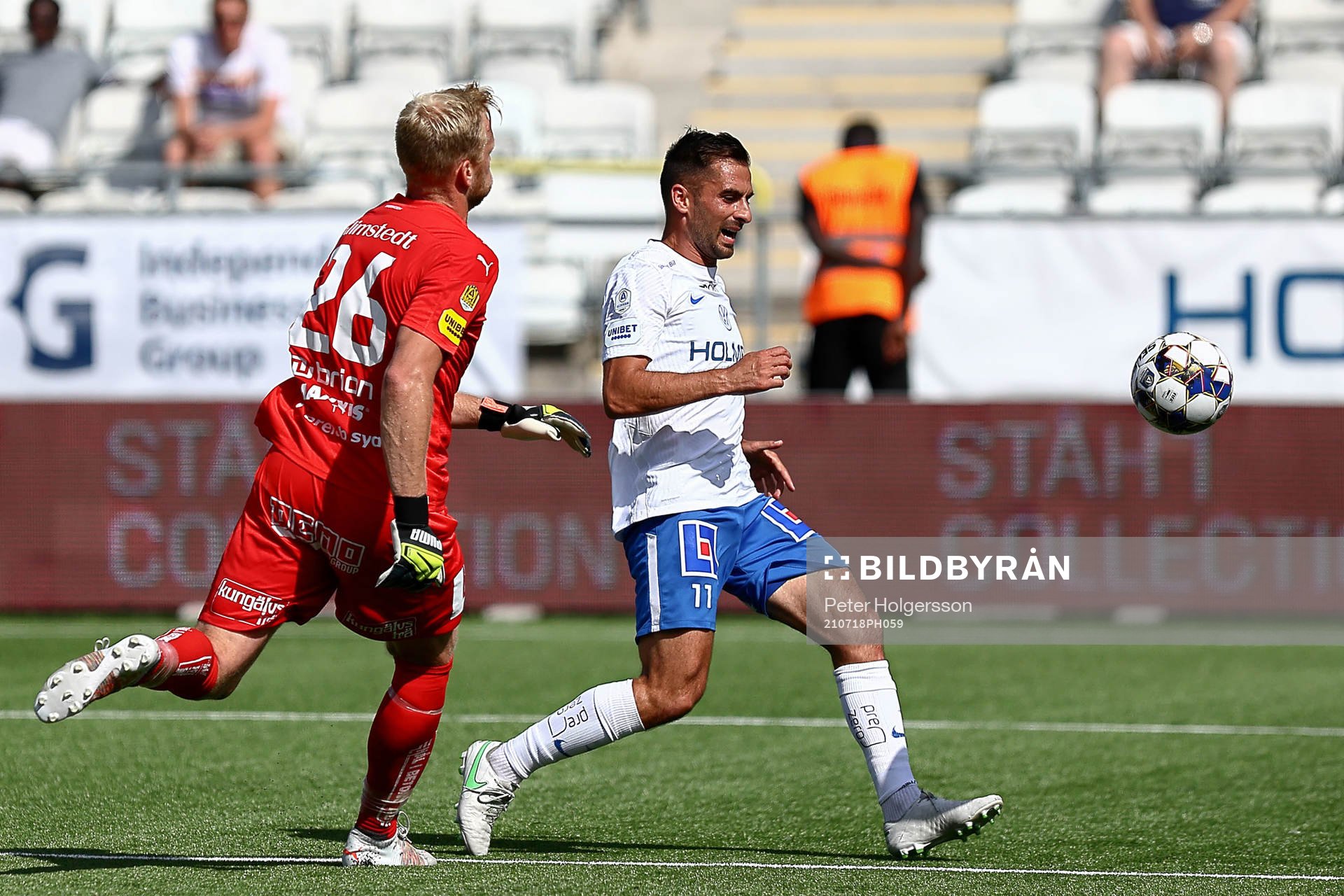 Häckens målvakt Peter Abrahamsson och IFK Norrköpings