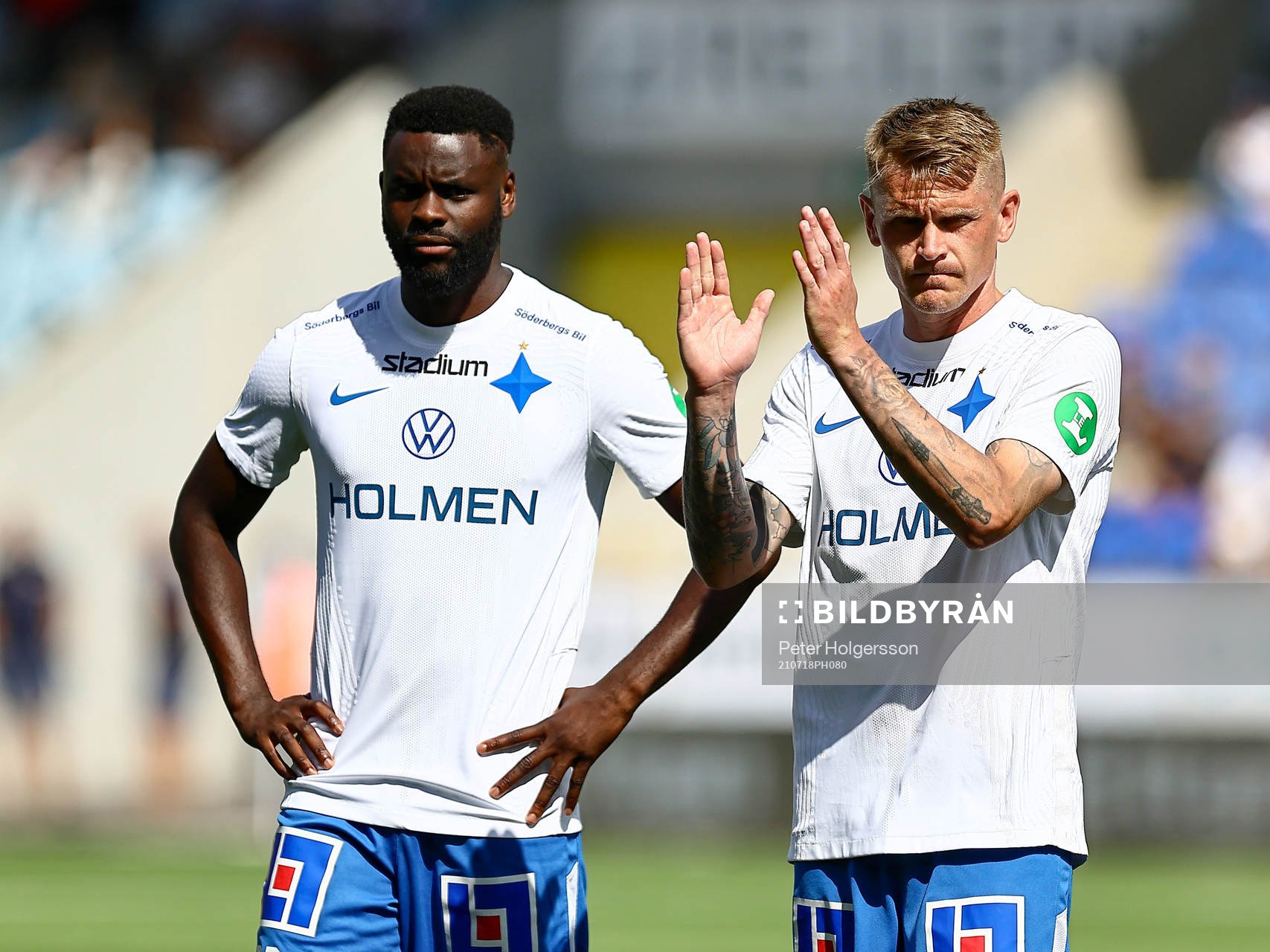 IFK Norrköpings Maic Sema och Ari Skúlason