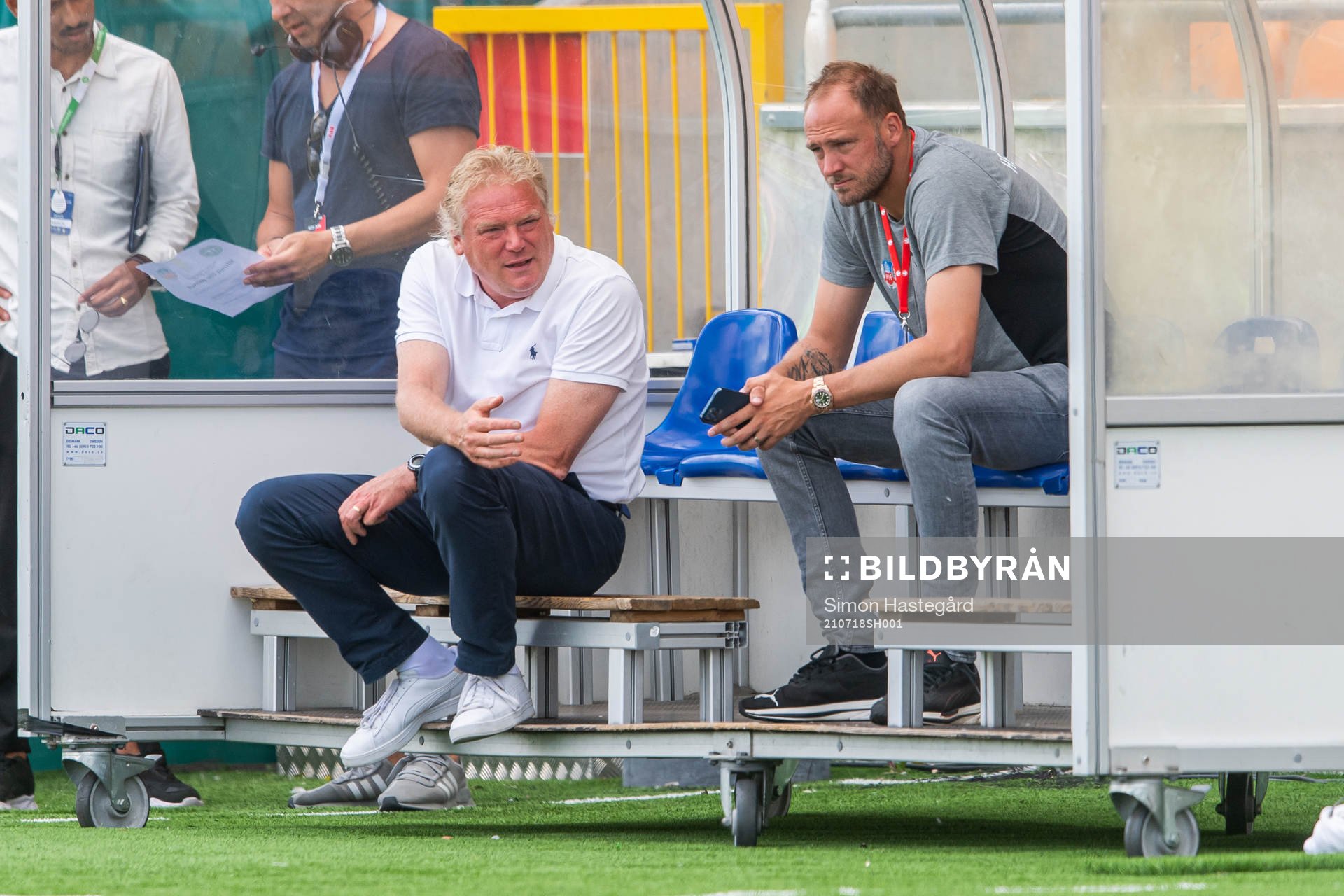 Helsingborgs tränare Jörgen Lennartsson och sportchef