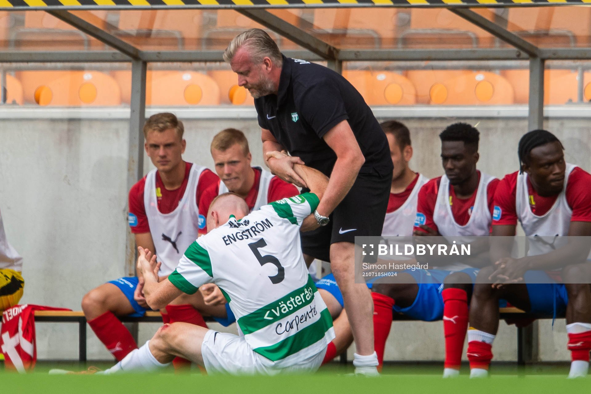 Västerås David Engström skadas