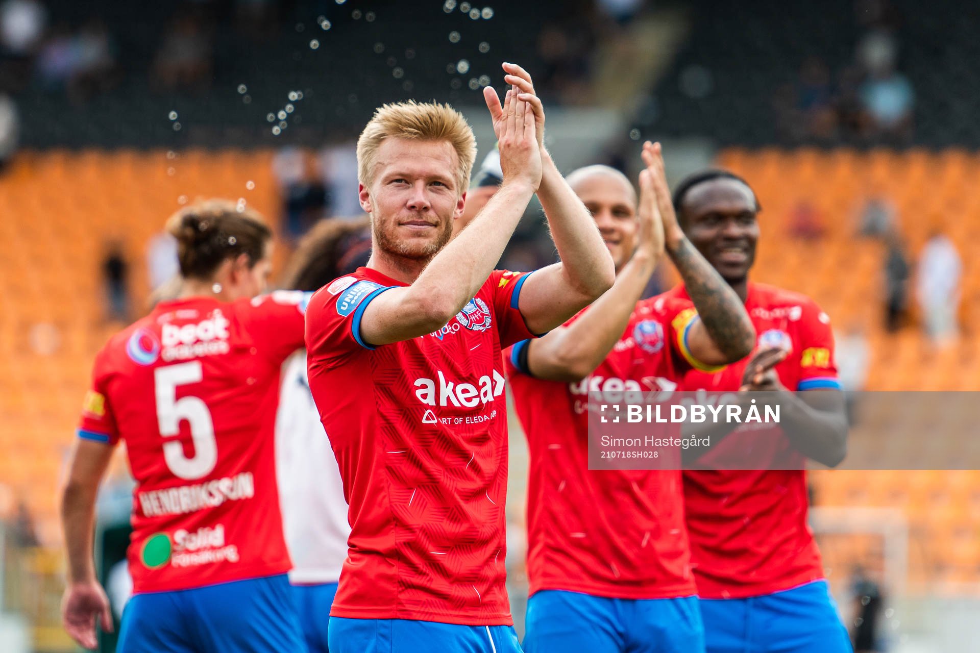 Helsingborgs Andreas Landgren jublar