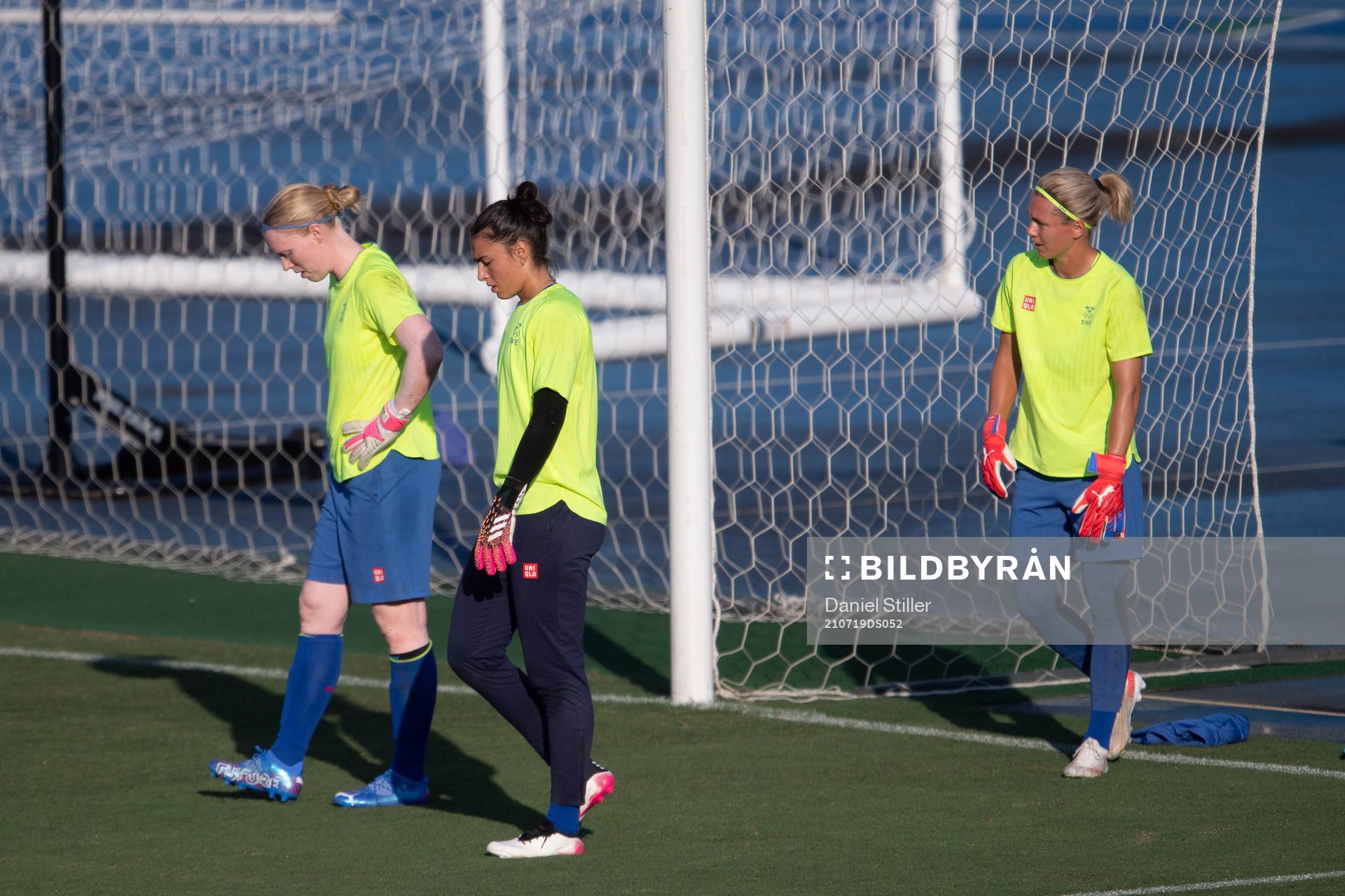 Hedvig Lindahl, Zecira Musovic and Jennifer Falk of the