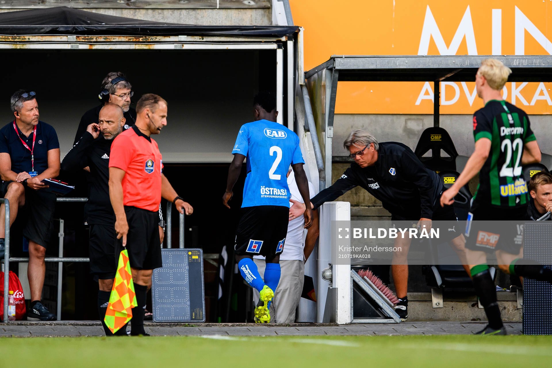 Halmstads Thomas Boakye lämnar planen