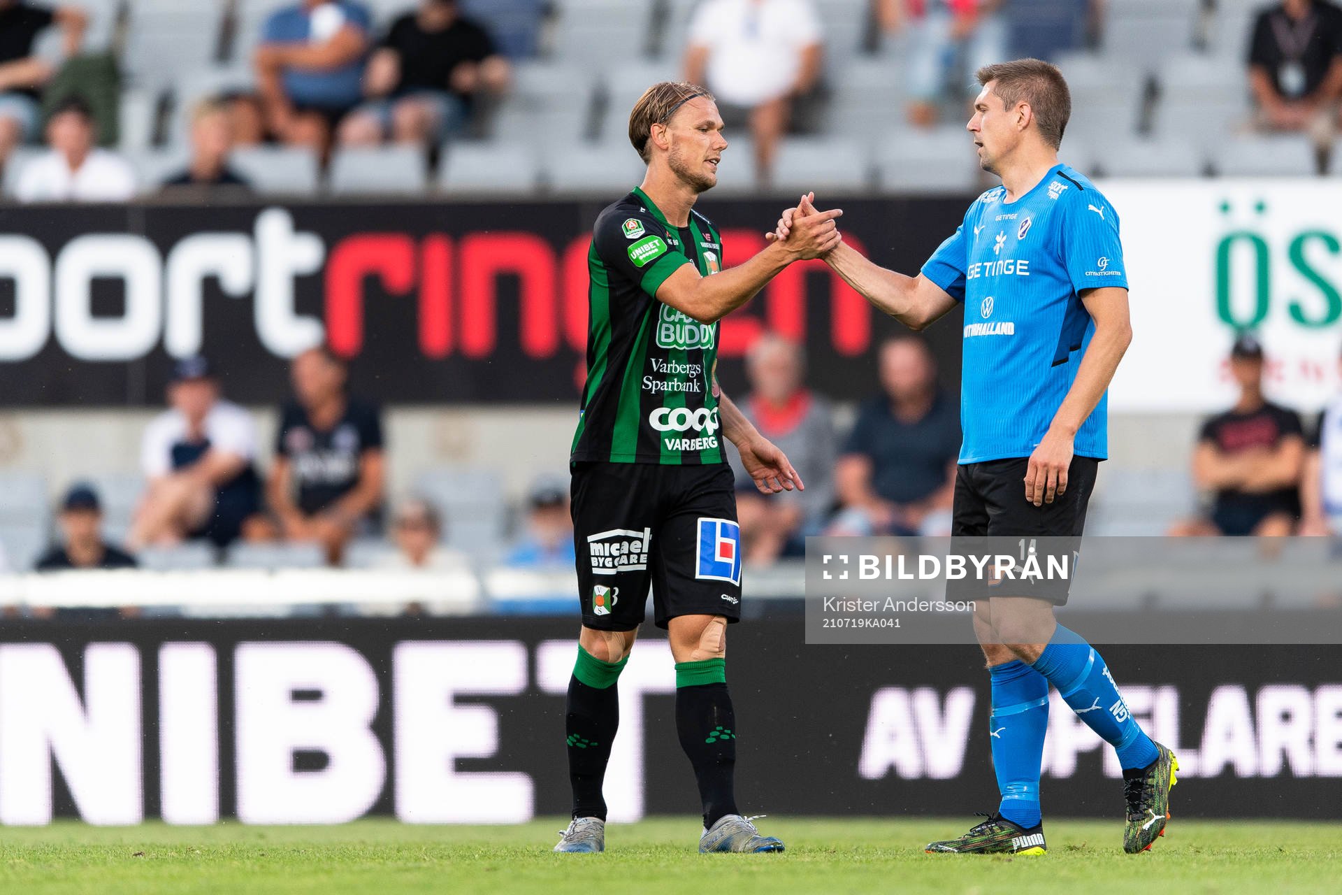 Varbergs Hampus Zachrisson och Halmstads Mikael Boman