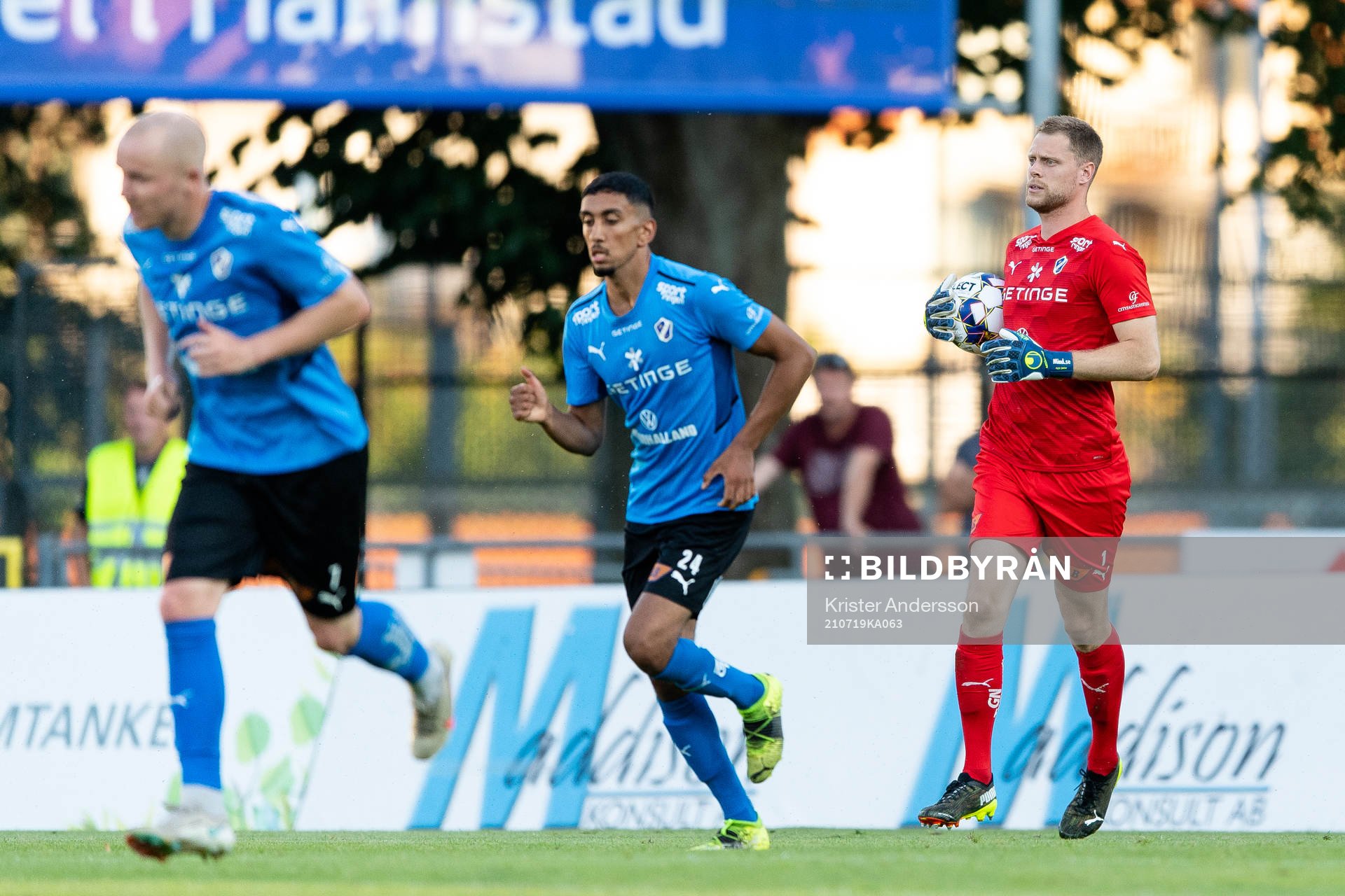 Halmstads målvakt Malkolm Nilsson Säfqvist