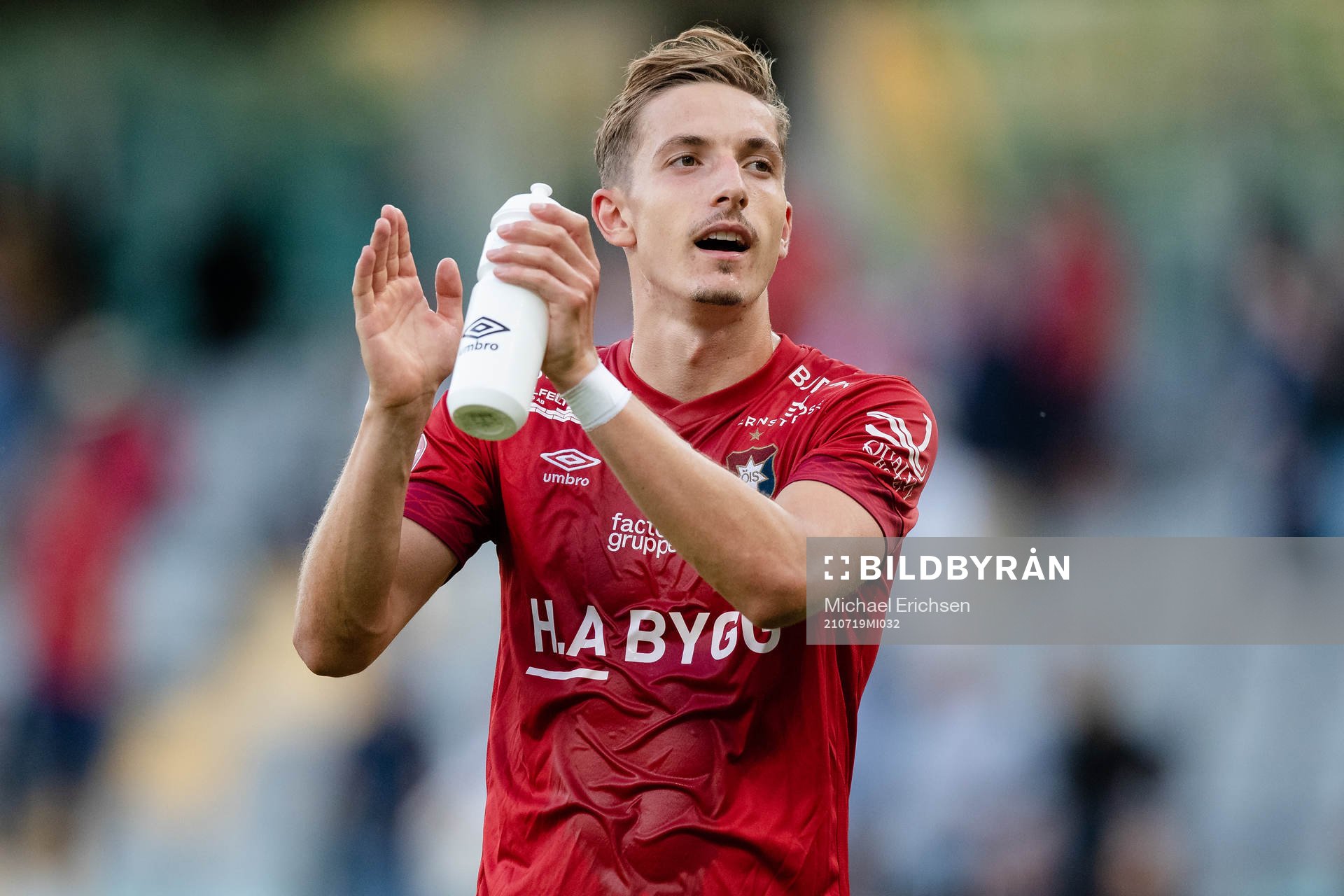 Örgrytes Lukas Browning Lagerfeldt efter fotbollsmatchen i Superettan mellan Örgryte och Vasalund den 19 juli 2021 i Göteborg. 