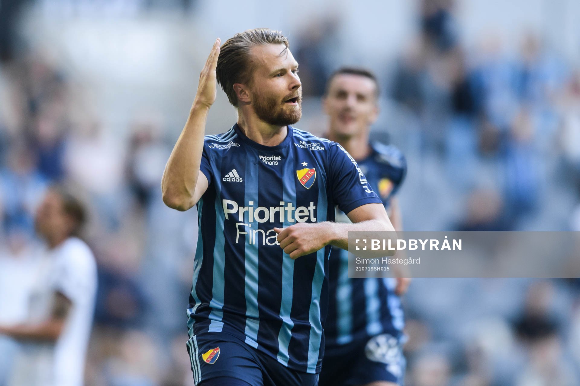Djurgårdens Jacob Une Larsson jublar