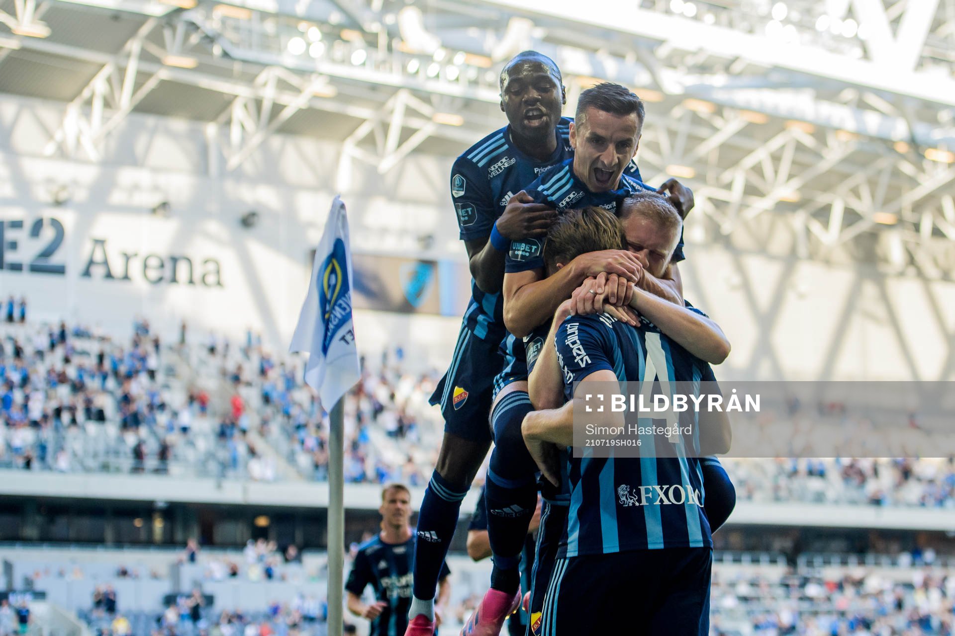 Djurgårdens Jacob Une Larsson jublar