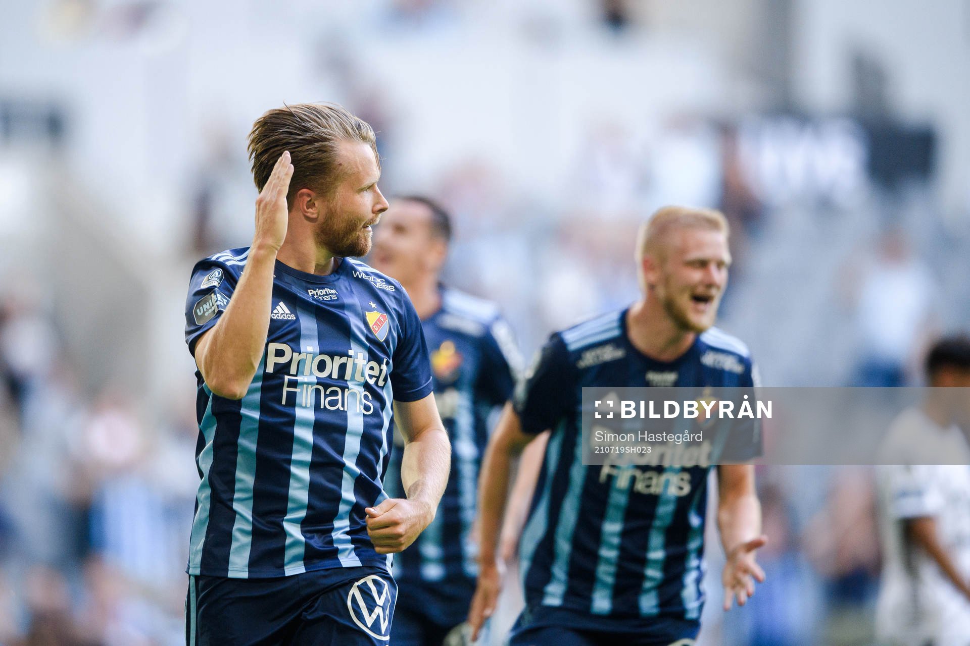 Djurgårdens Jacob Une Larsson jublar