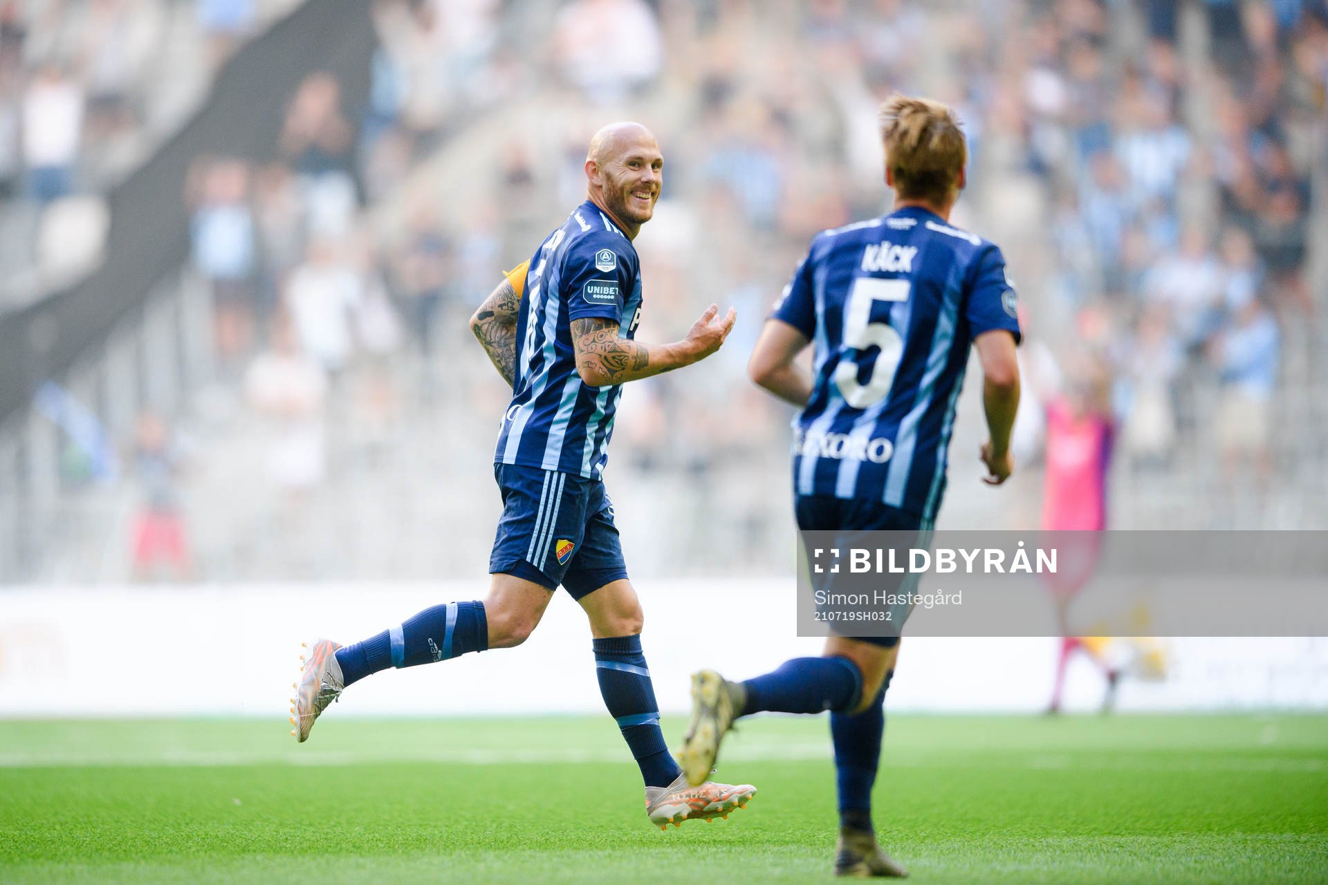 Djurgårdens Magnus Eriksson jublar
