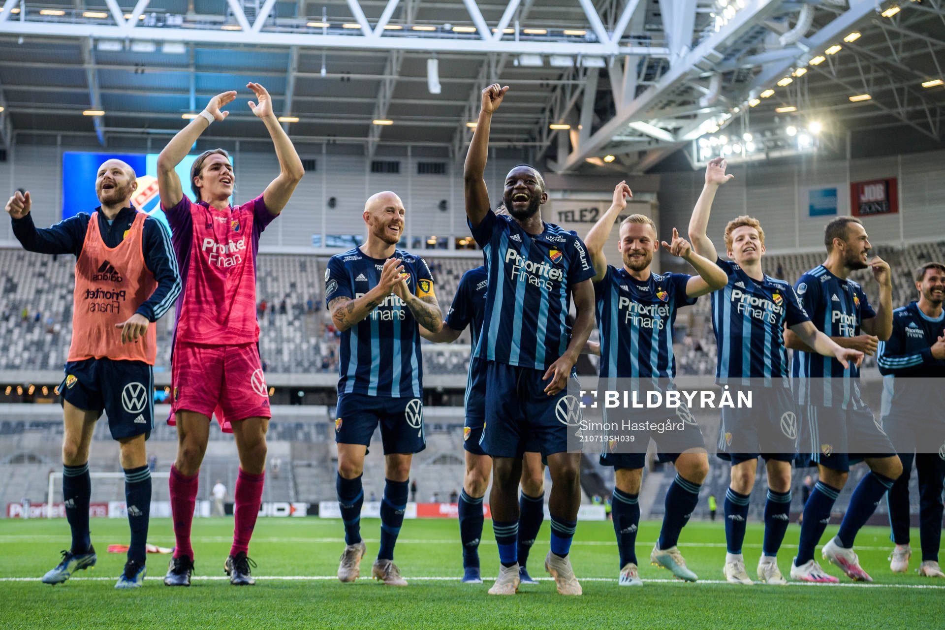 Djurgårdens spelare jublar