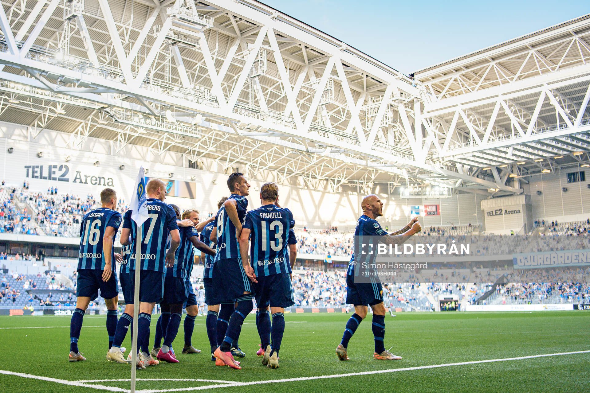 Djurgårdens spelare jublar
