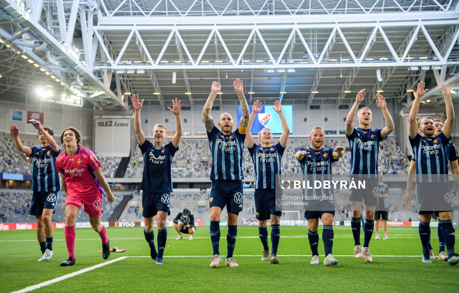 Djurgårdens spelare jublar