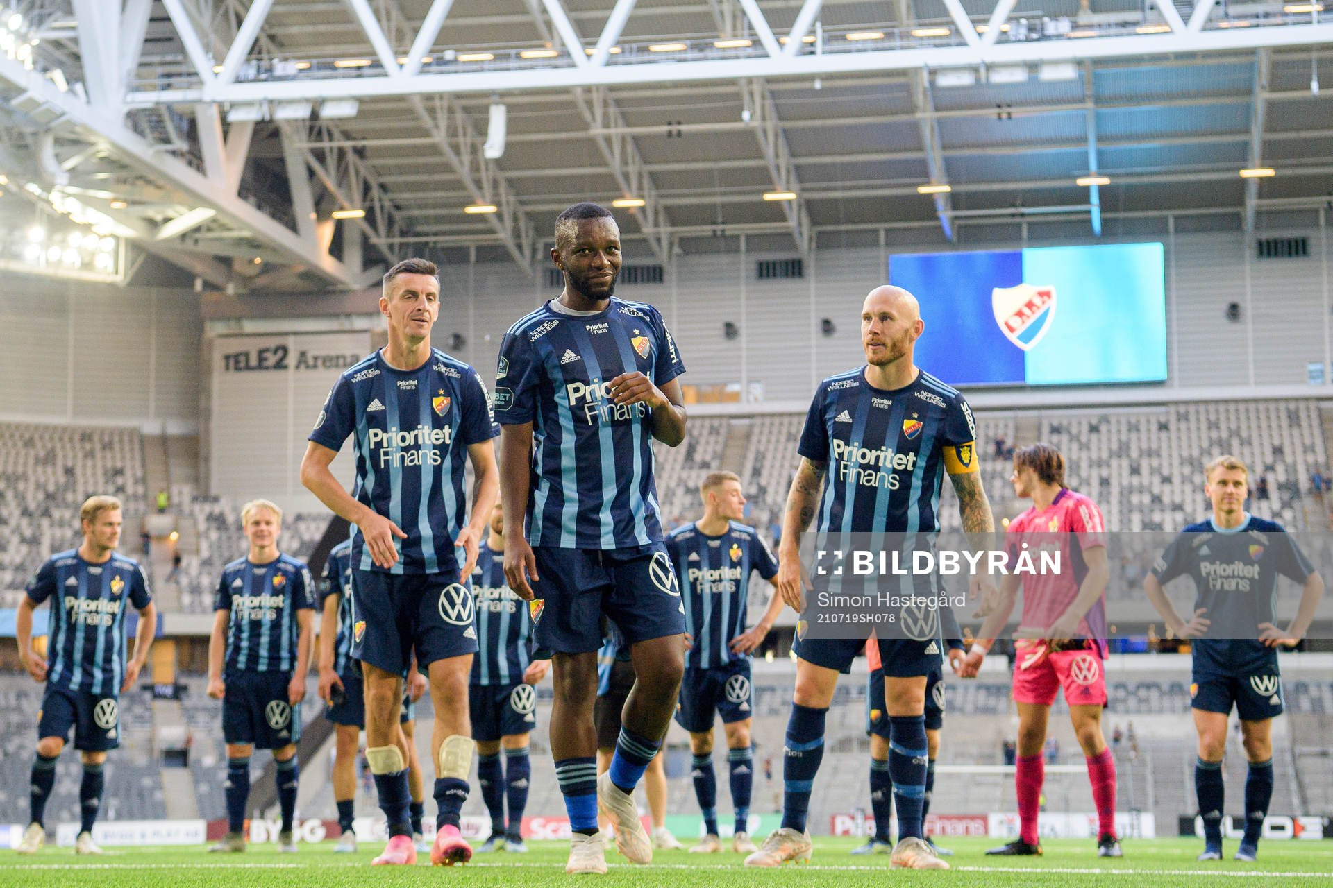 Djurgårdens Haris Radetinac , Emmanuel Banda och Magnus