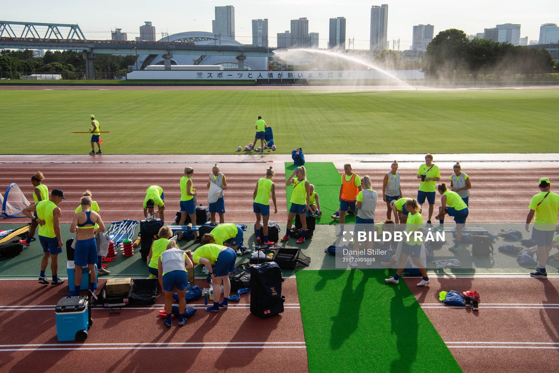 The Swedish national women's football team is gathered