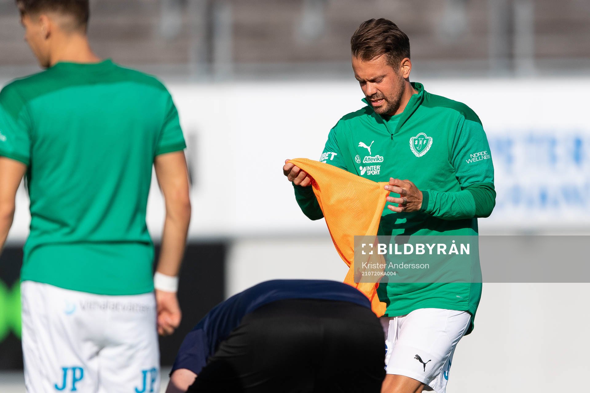 Jönköpings Fredric Fendrich före fotbollsmatchen i
