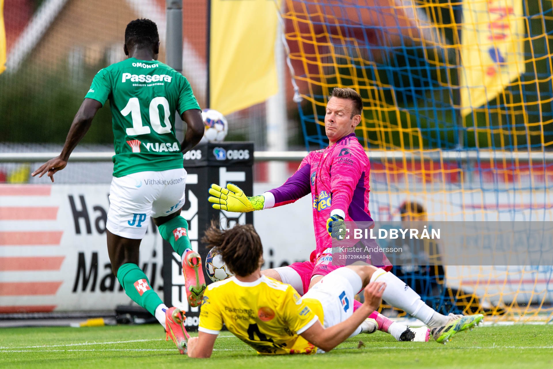 Falkenbergs målvakt Viktor Noring