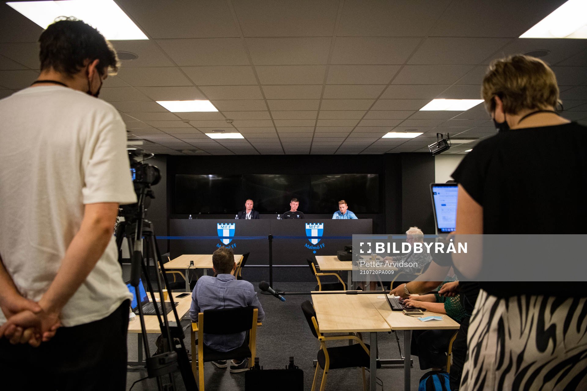 Hjalmar Tell, communications officer, Jon Dahl Tomasson,