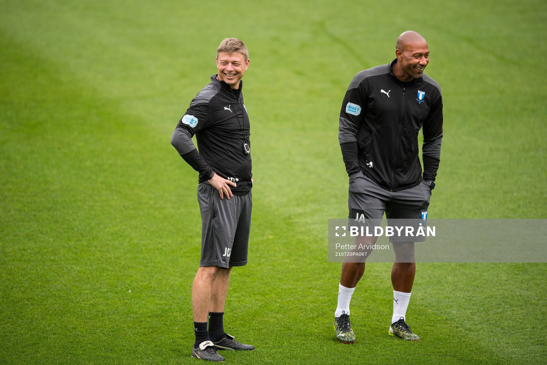 Jon Dahl Tomasson, head coach and Jeffrey Aubynn, assistant