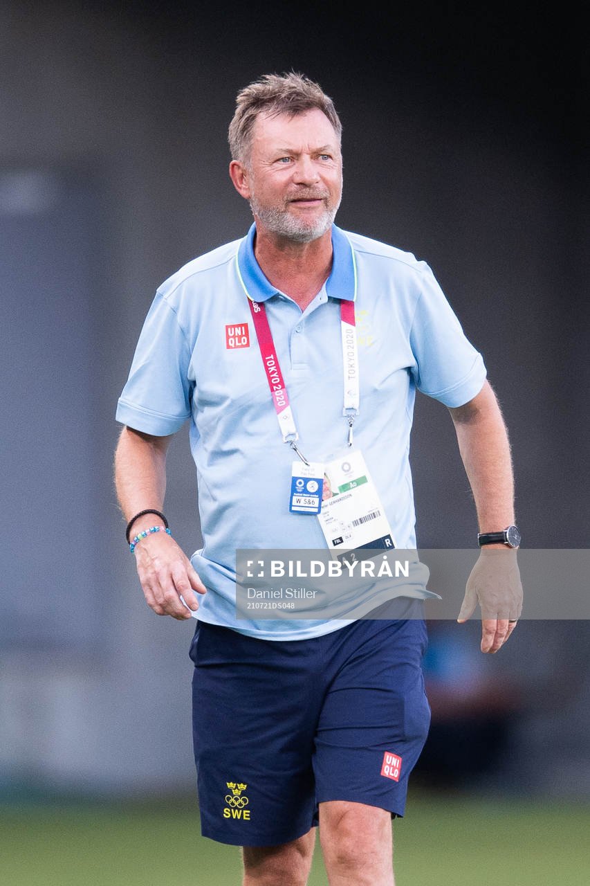 Peter Gerhardsson, head coach of Sweden