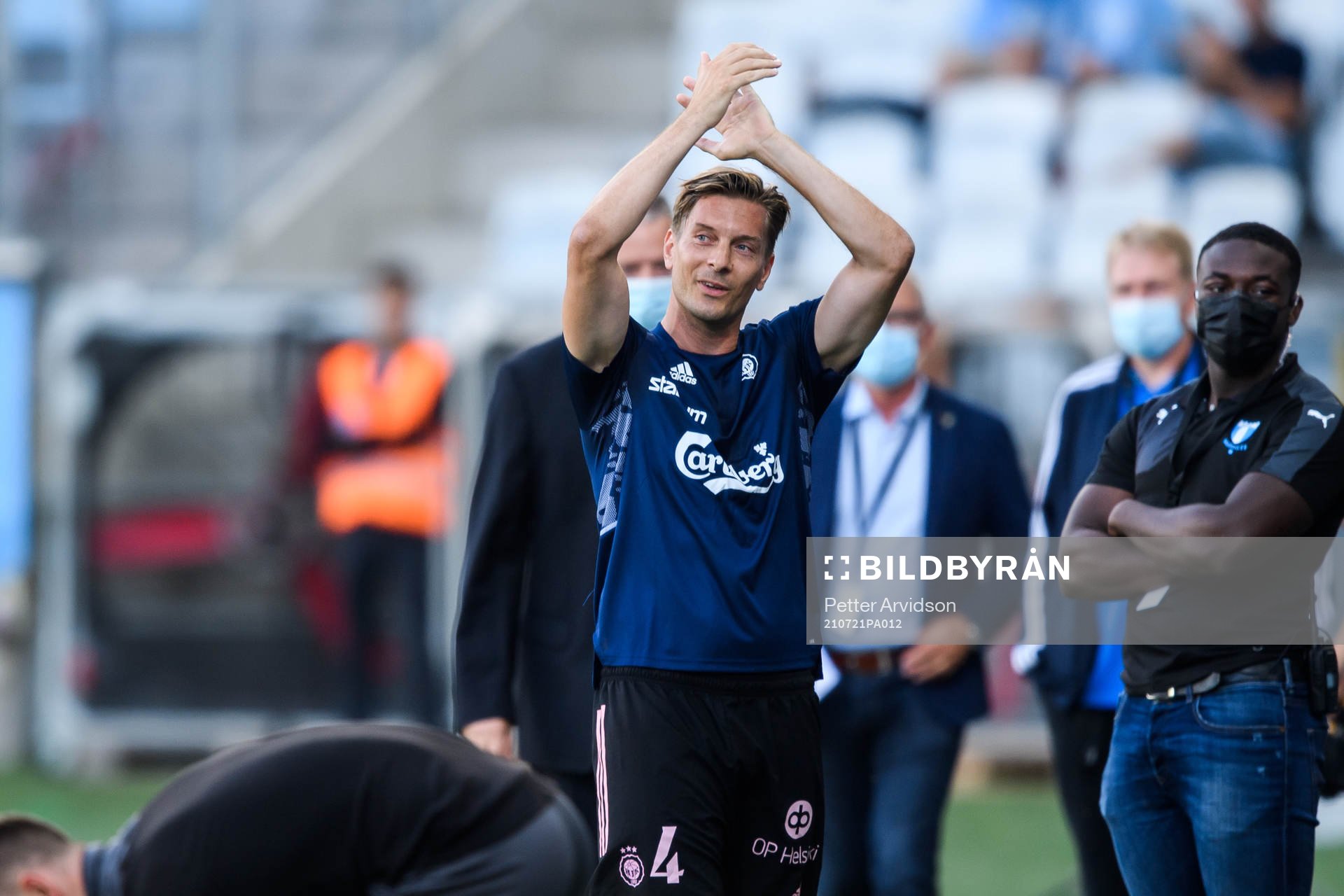 Markus Halsti of Helsingfors prior to the UEFA Champions