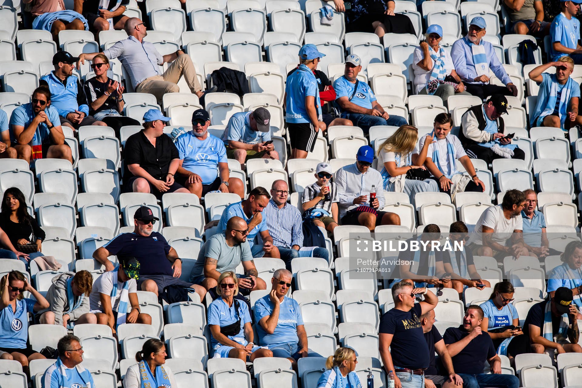 Spectators at the stands