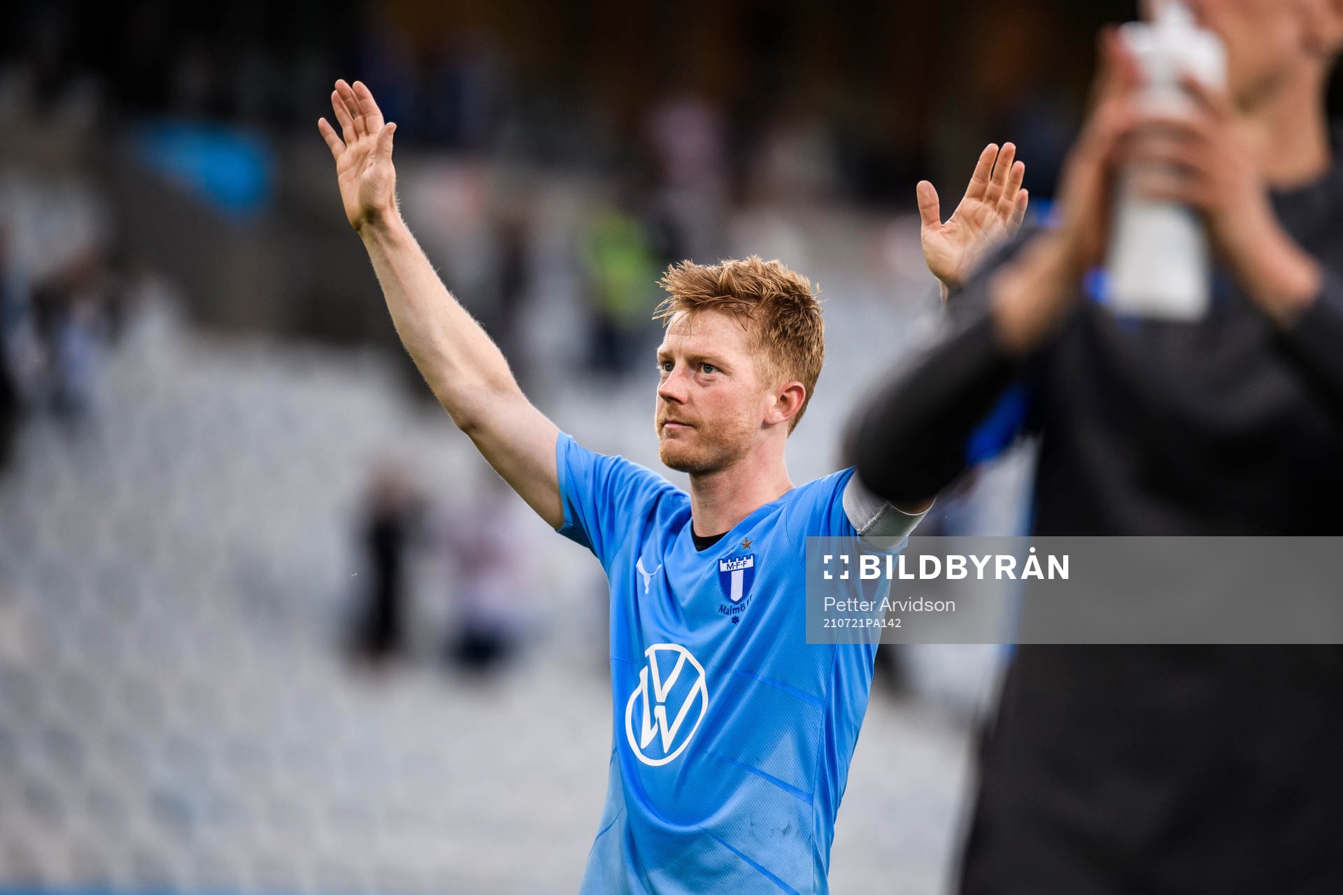 Anders Christiansen of Malmö FF celebrates