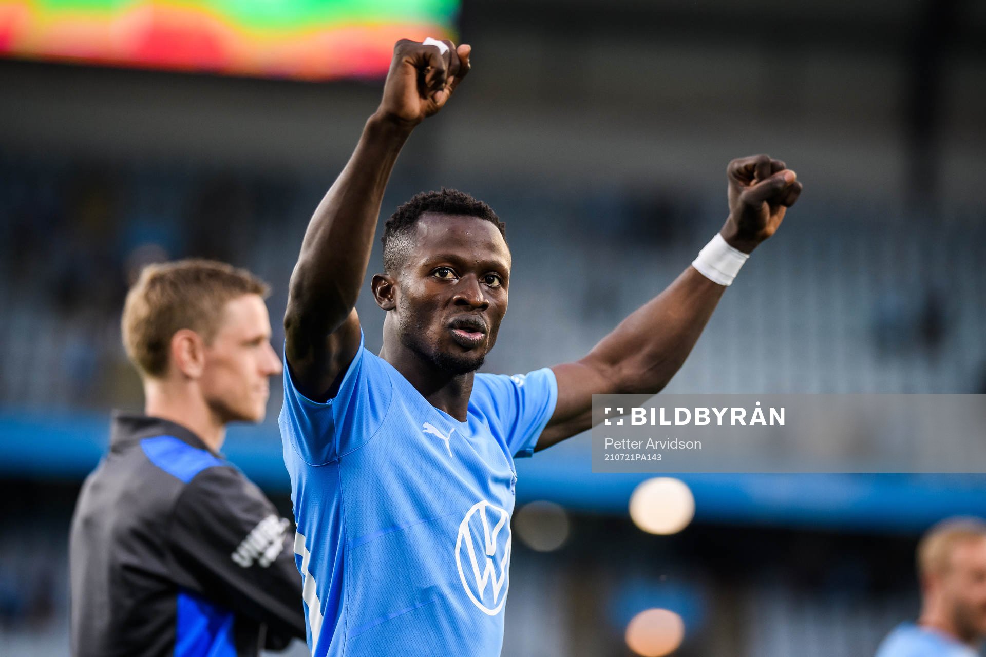 Bonke Innocent of Malmö FF celebrates