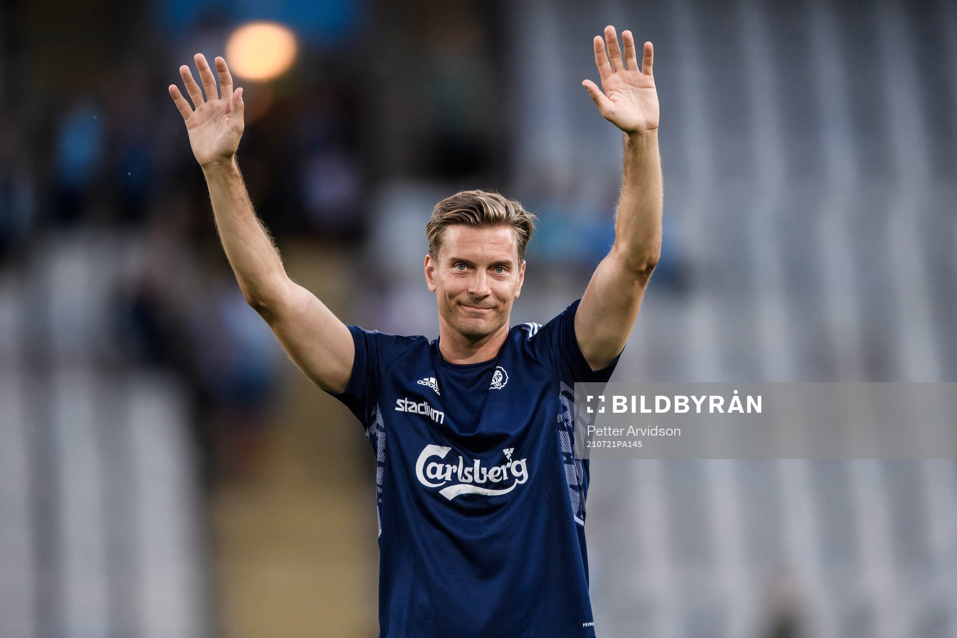 Markus Halsti of Helsingfors is being celebrated by