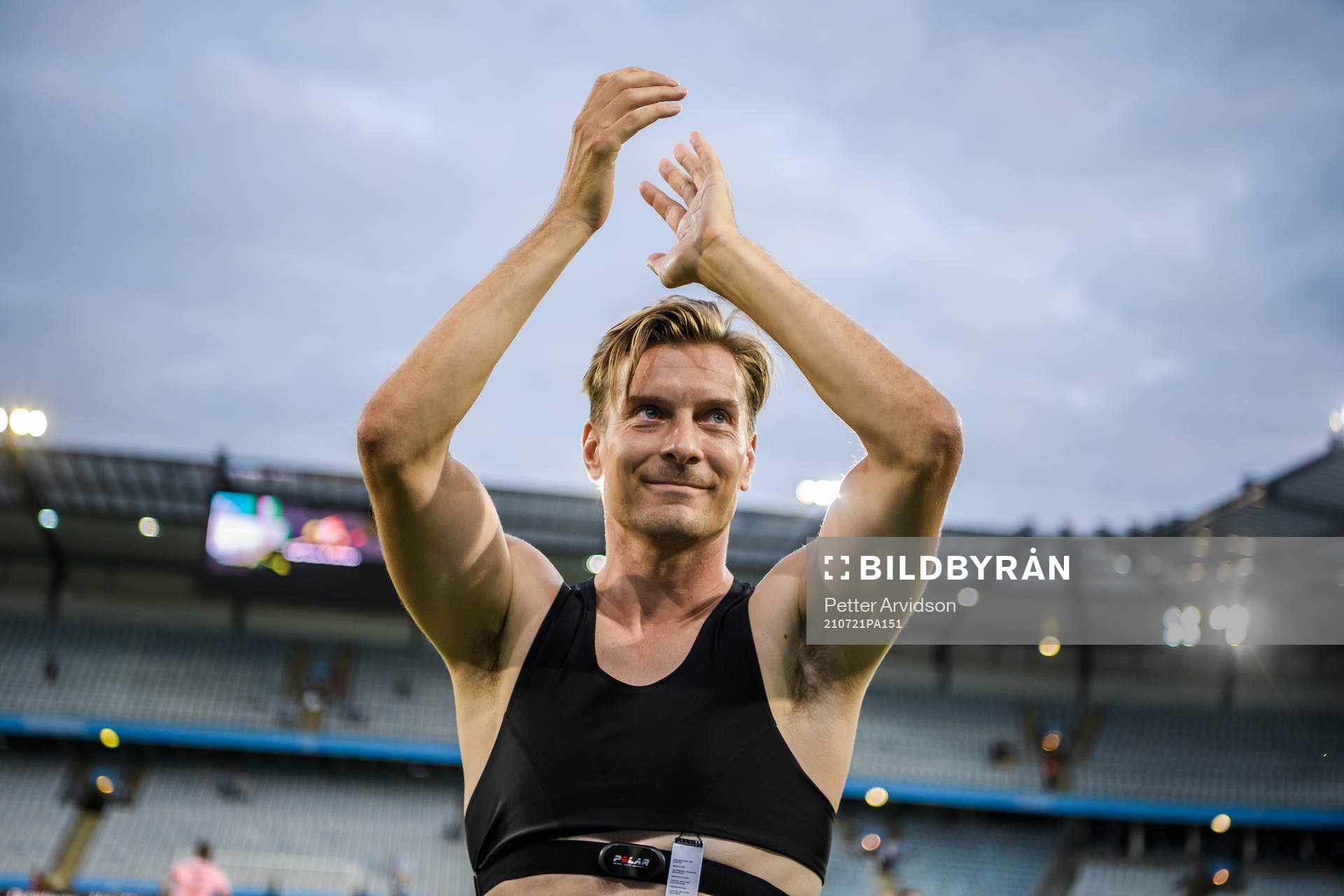 Markus Halsti of Helsingfors is being celebrated by