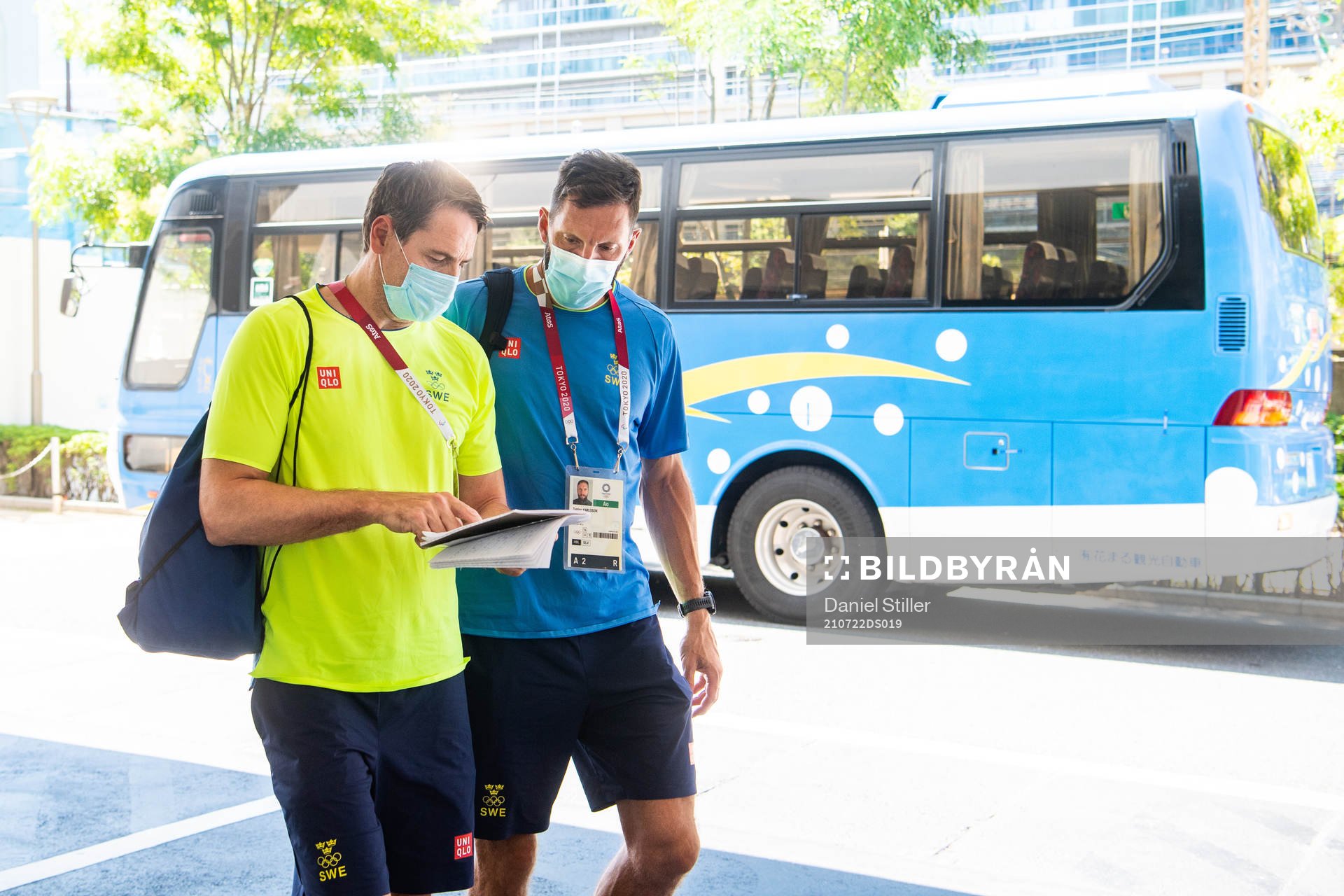 Head coach Glenn Solberg and team manager Tobias Karlsson