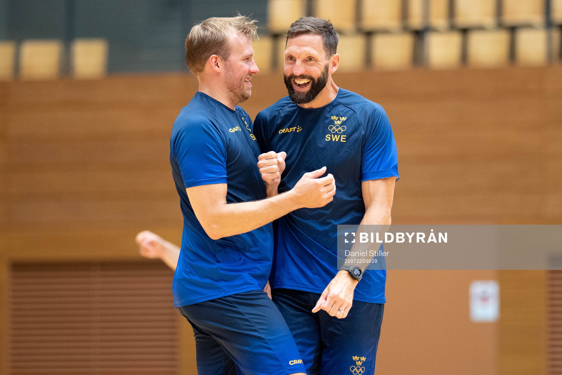 Max Darj and Team Manager Tobias Karlsson of the Swedish