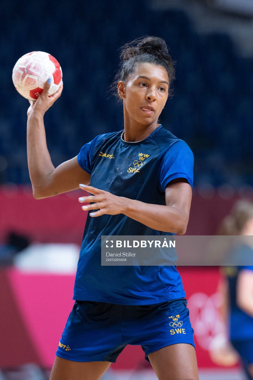 Jamina Roberts of the Swedish women´s handball team