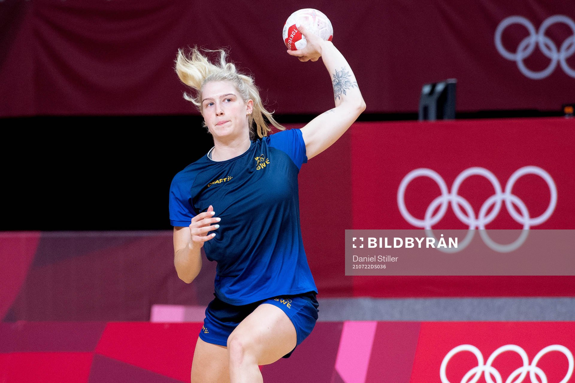 Nina Dano of the Swedish women´s handball team