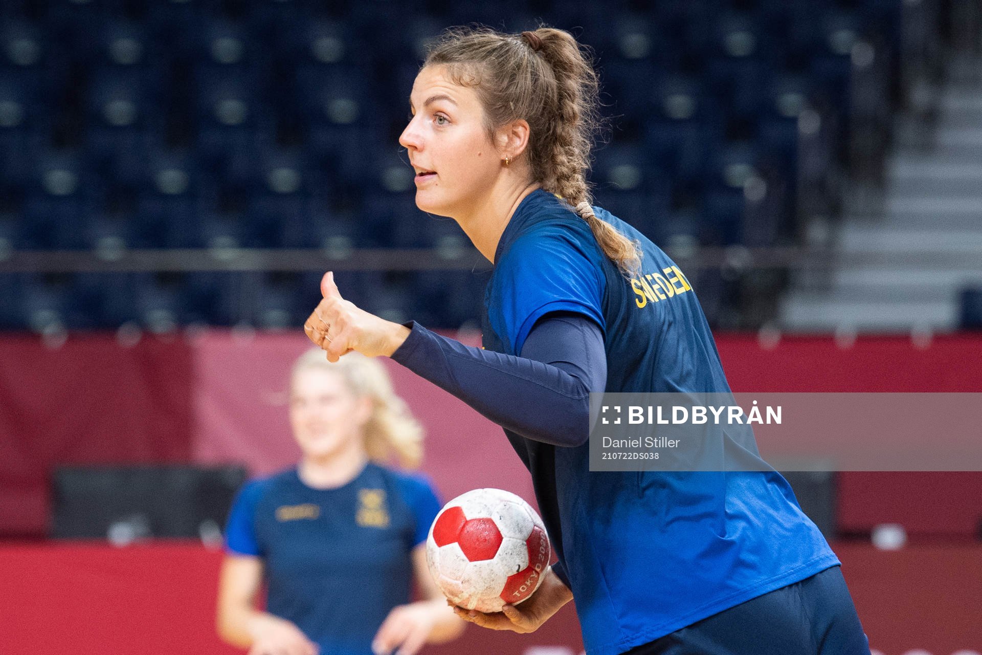 Carin Strömberg of the Swedish women´s handball team