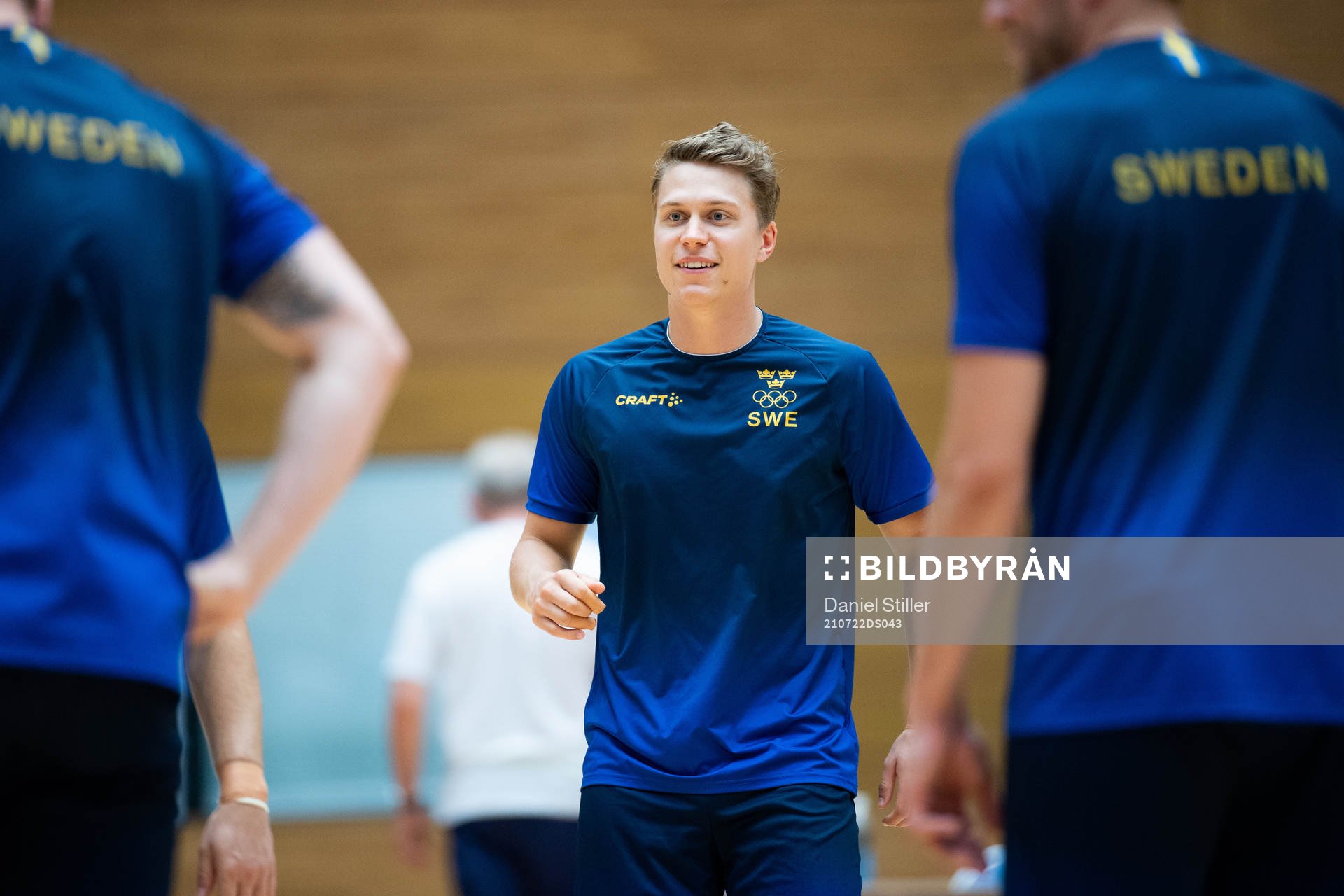 Lucas Pellas of the Swedish handball team