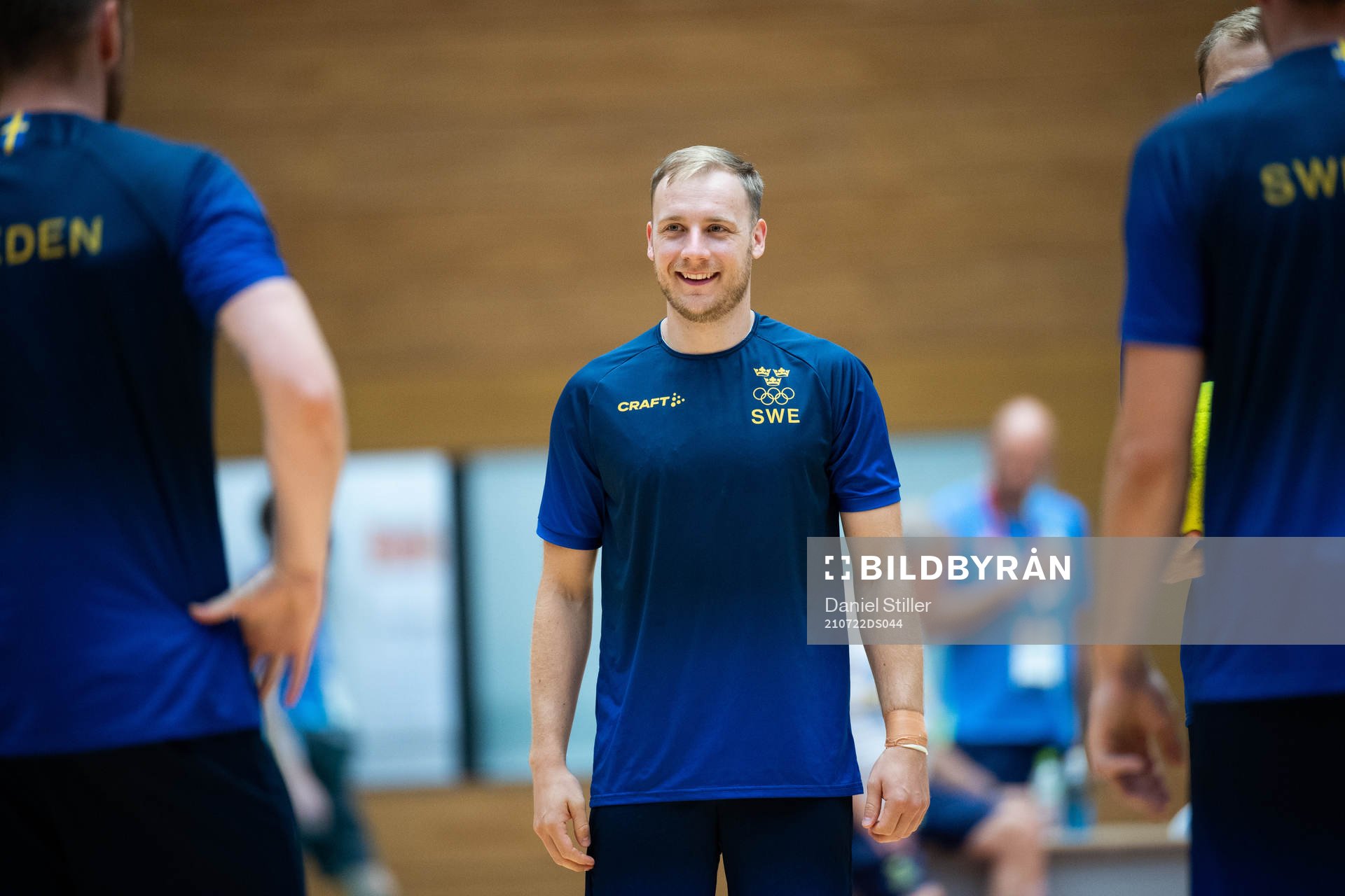 Daniel Pettersson of the Swedish handball team