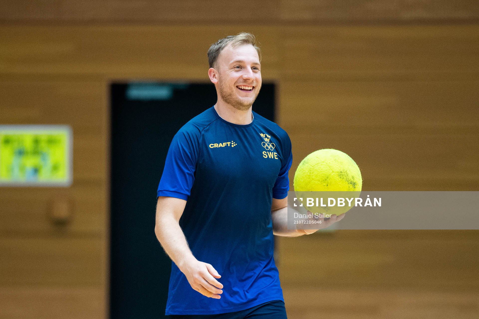 Daniel Pettersson of the Swedish handball team