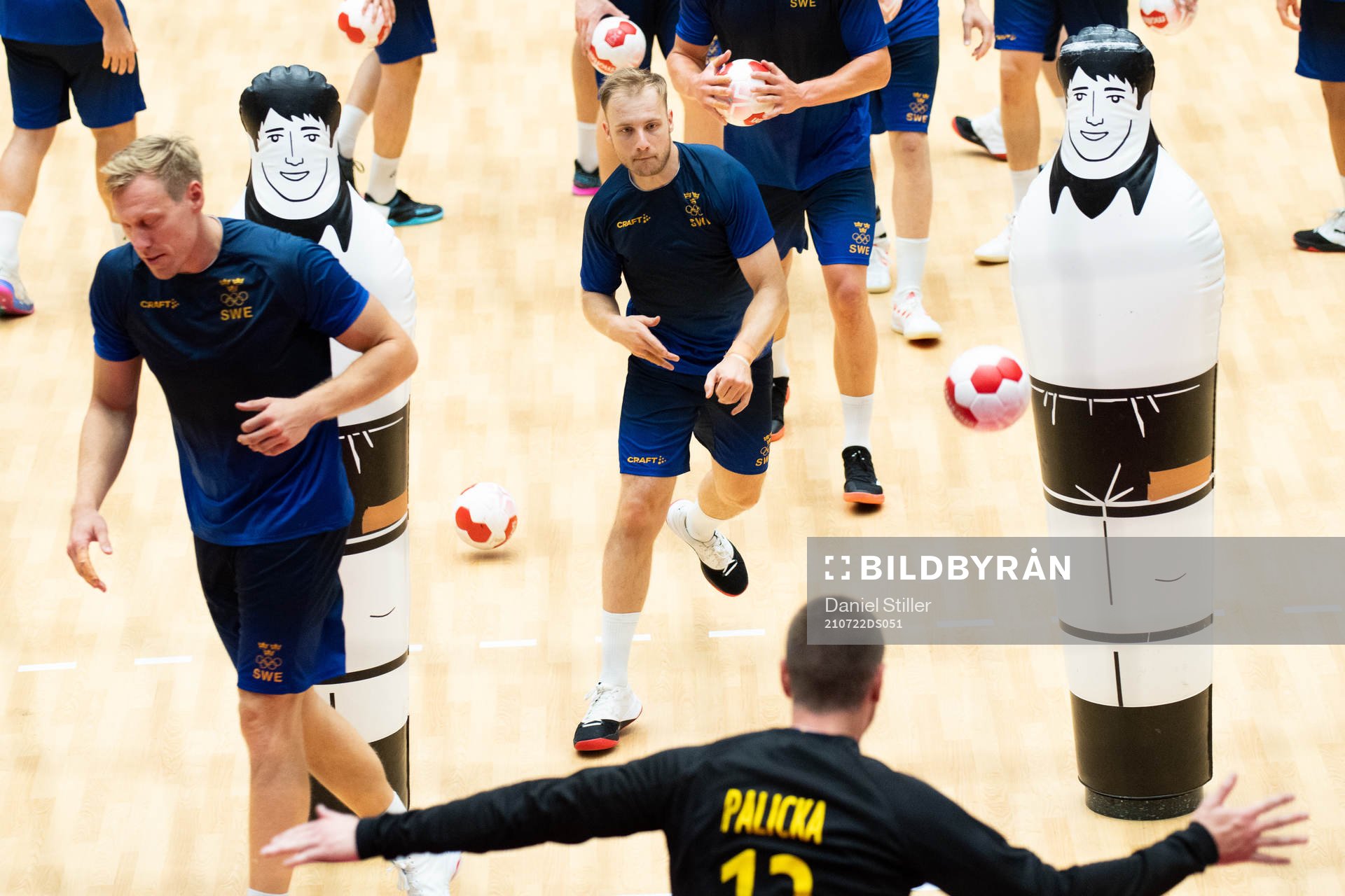 Daniel Pettersson of the Swedish handball team